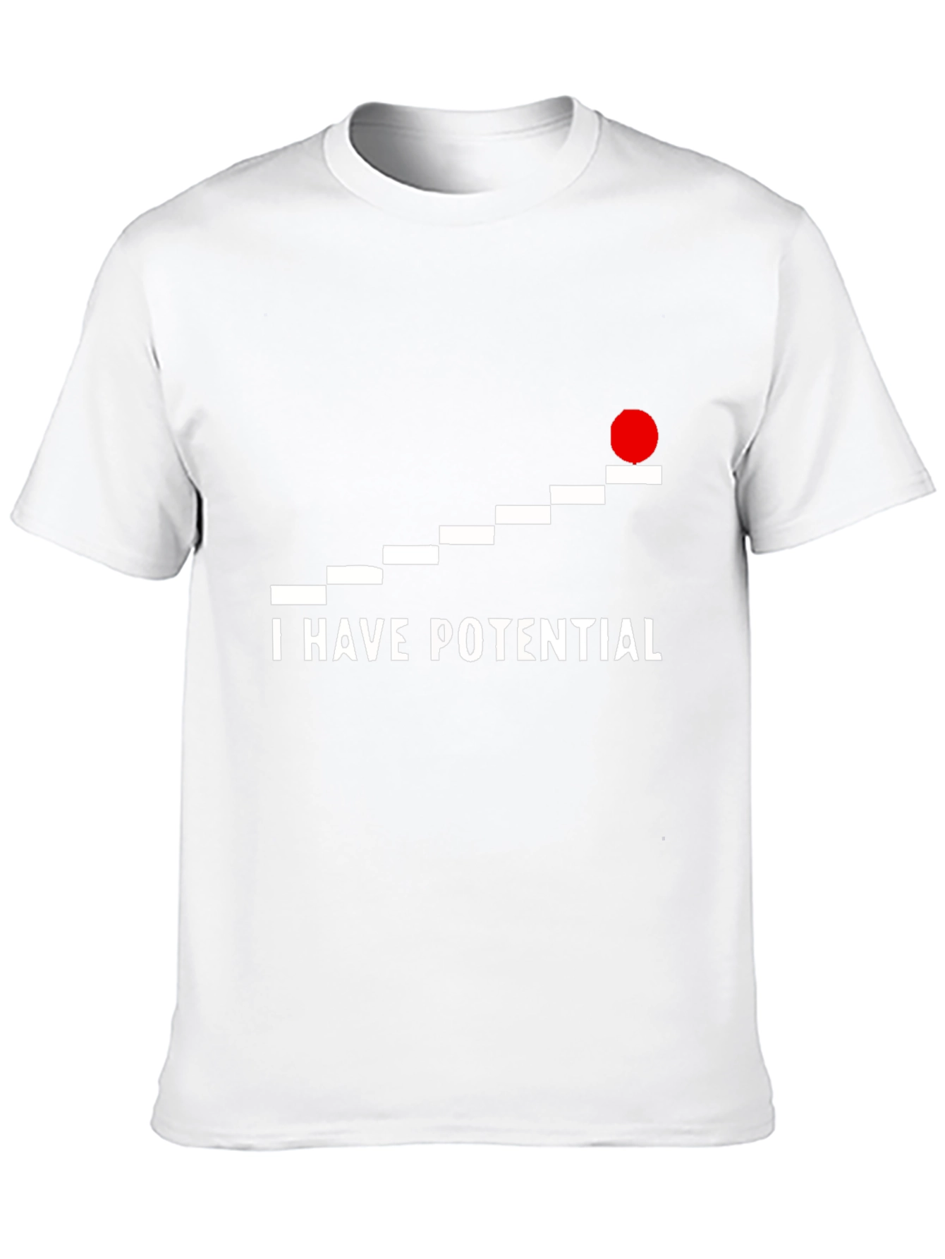 Black I Have Potential Graphic Tee - Black Crew Neck view 10