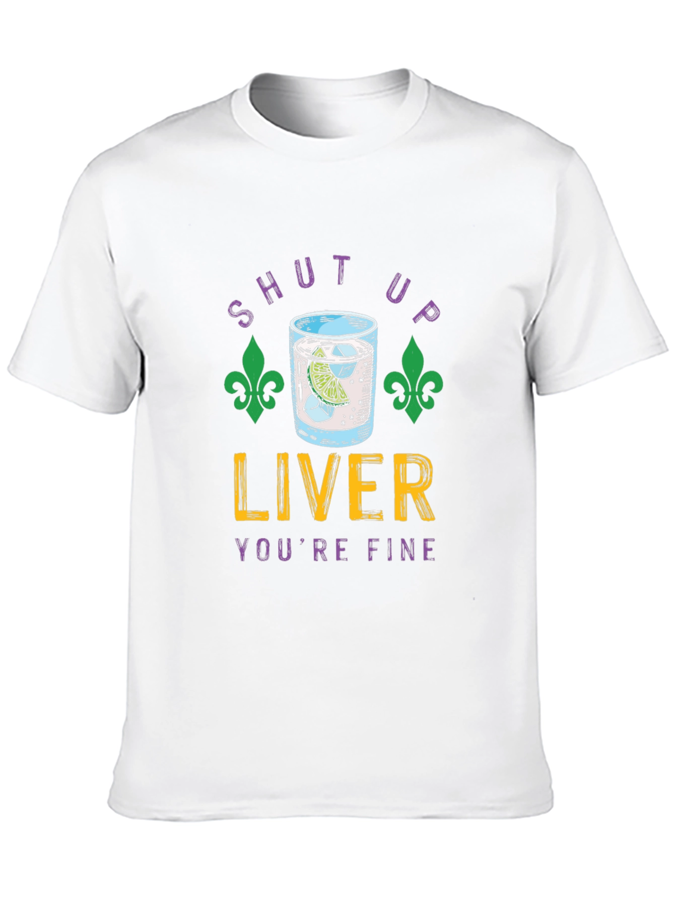 Black Shut Up Liver Funny Party T-Shirt view 10