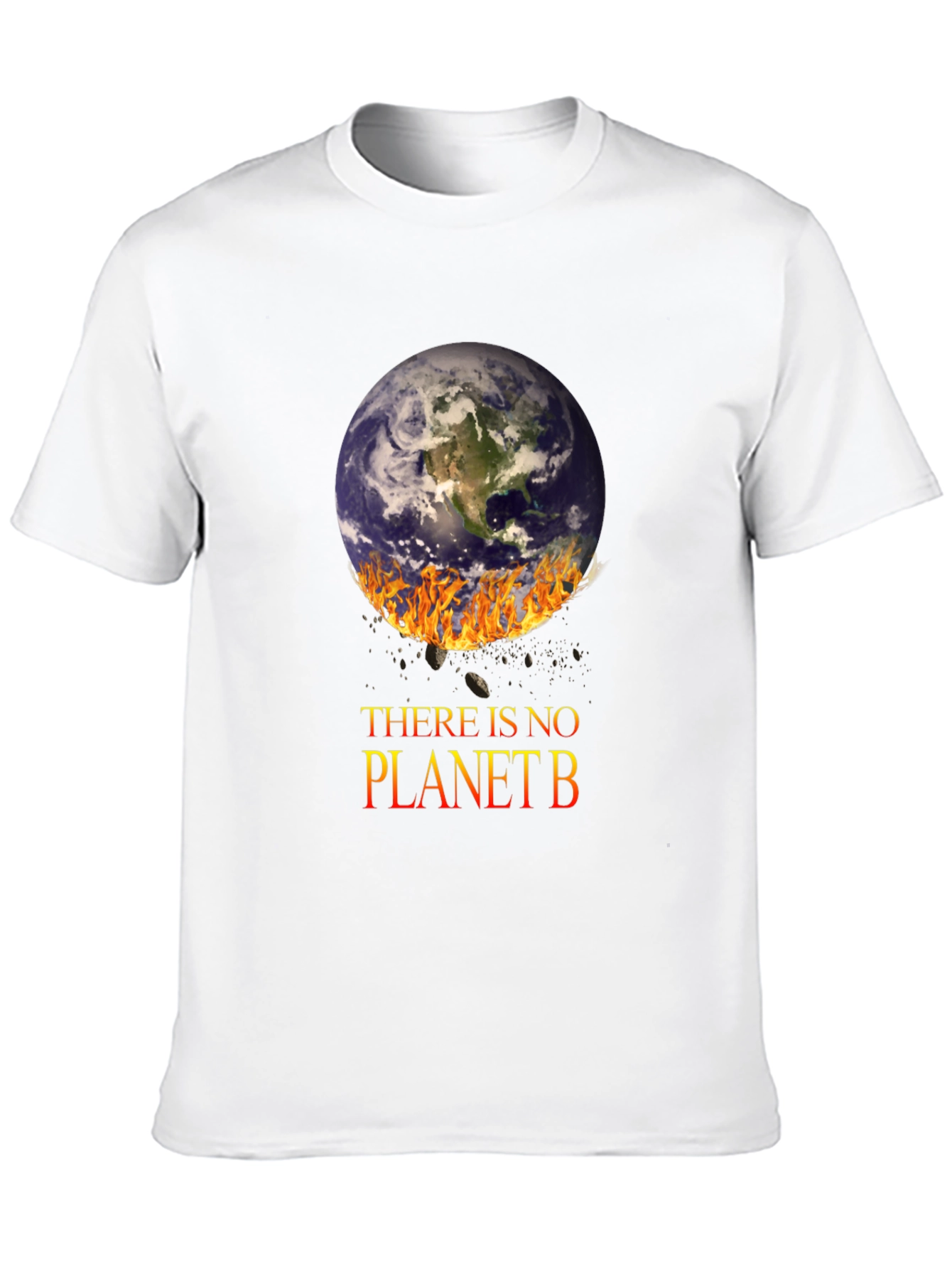 Black There is No Planet B T-Shirt view 10