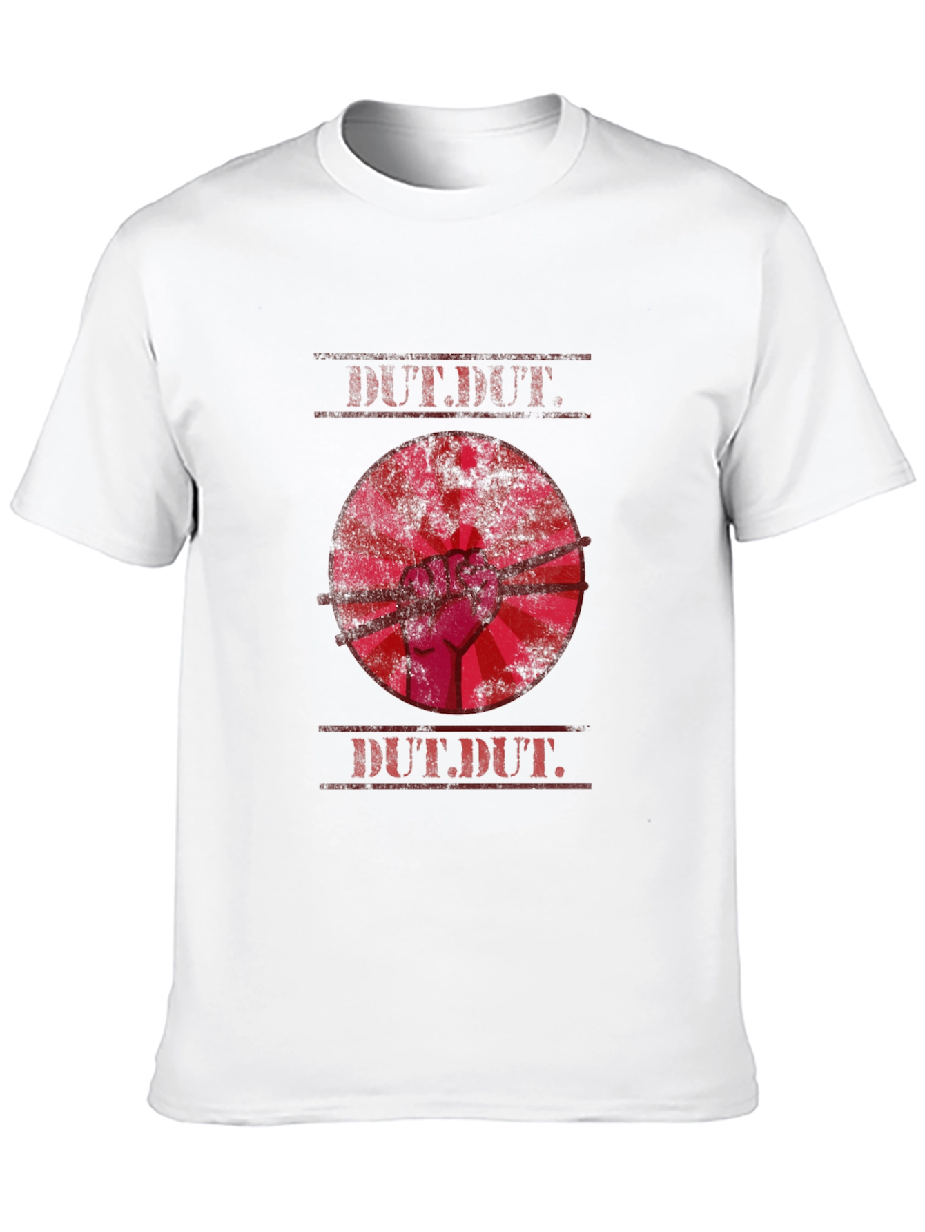 Black DUT.DUT. Graphic Print Crew Neck T-Shirt view 10