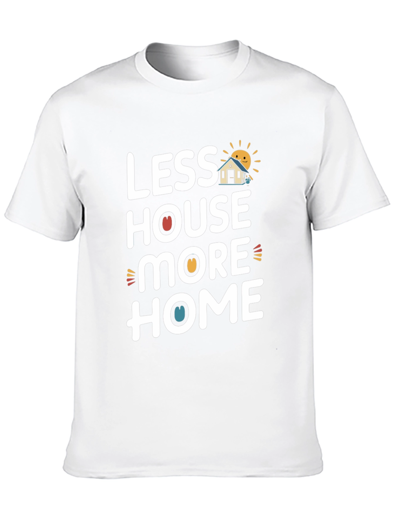 Black Less House More Home Graphic Tee - Black view 10