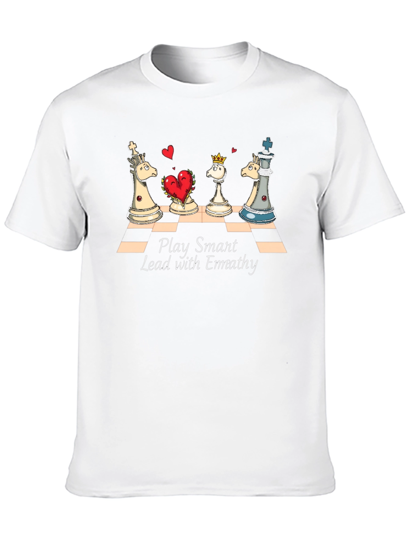 Black Chess Empathy Graphic Tee - Play Smart Lead With Empathy view 10