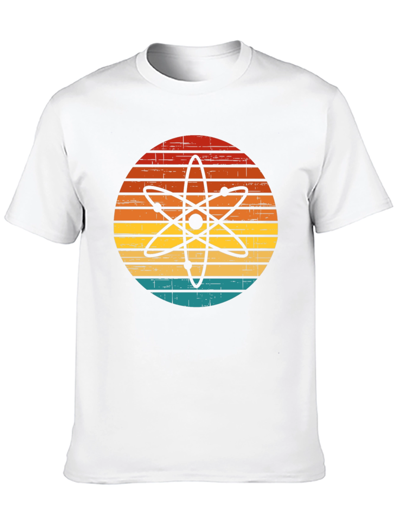 Black Retro Atom Graphic T-Shirt - Science Style view 10
