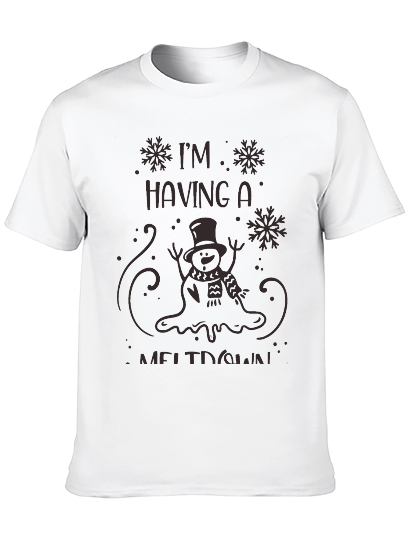 Black I'm Having a Meltdown Men's Graphic Tee view 10