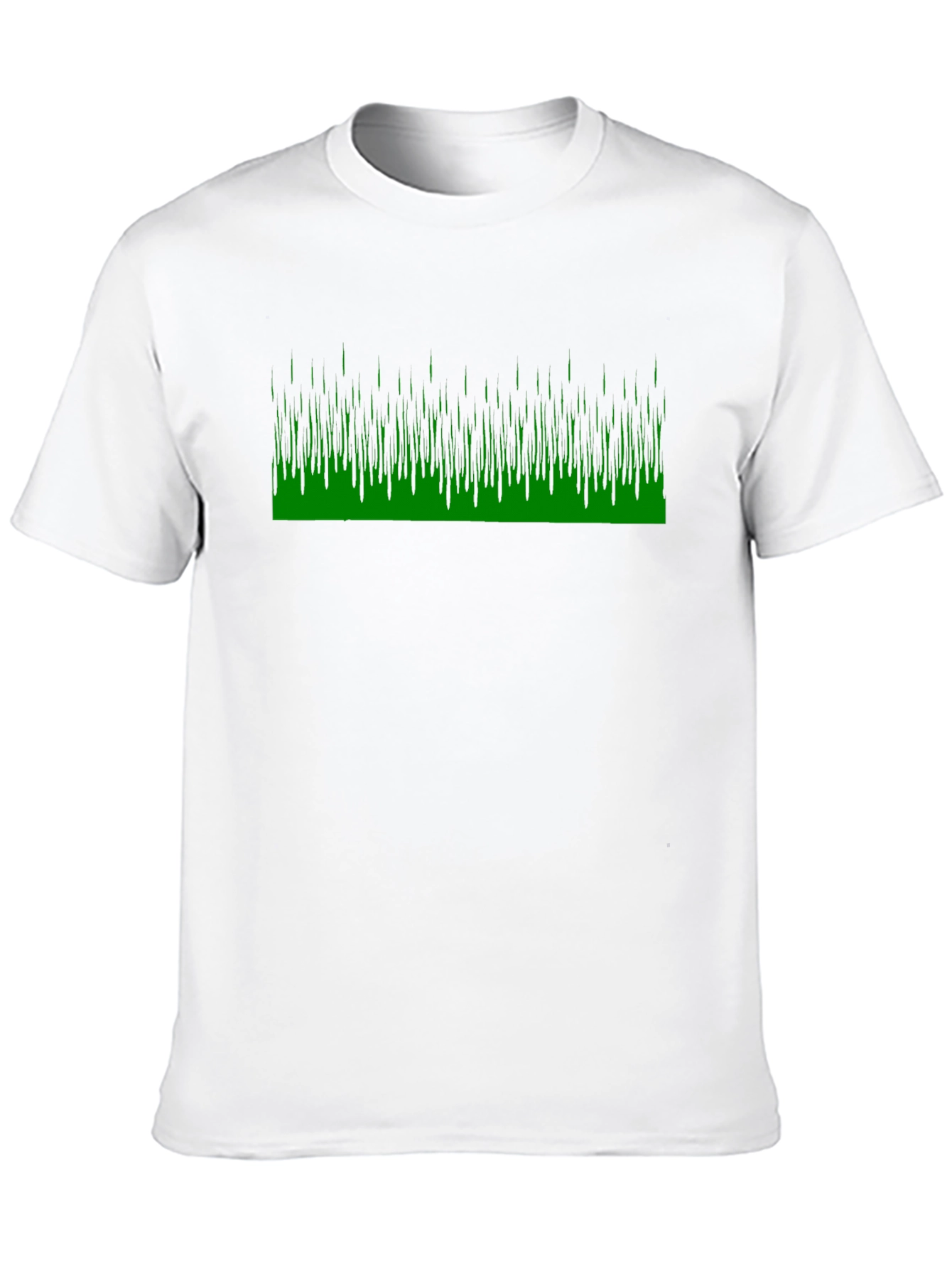Black Black Tee with Green Matrix Style Graphic view 10