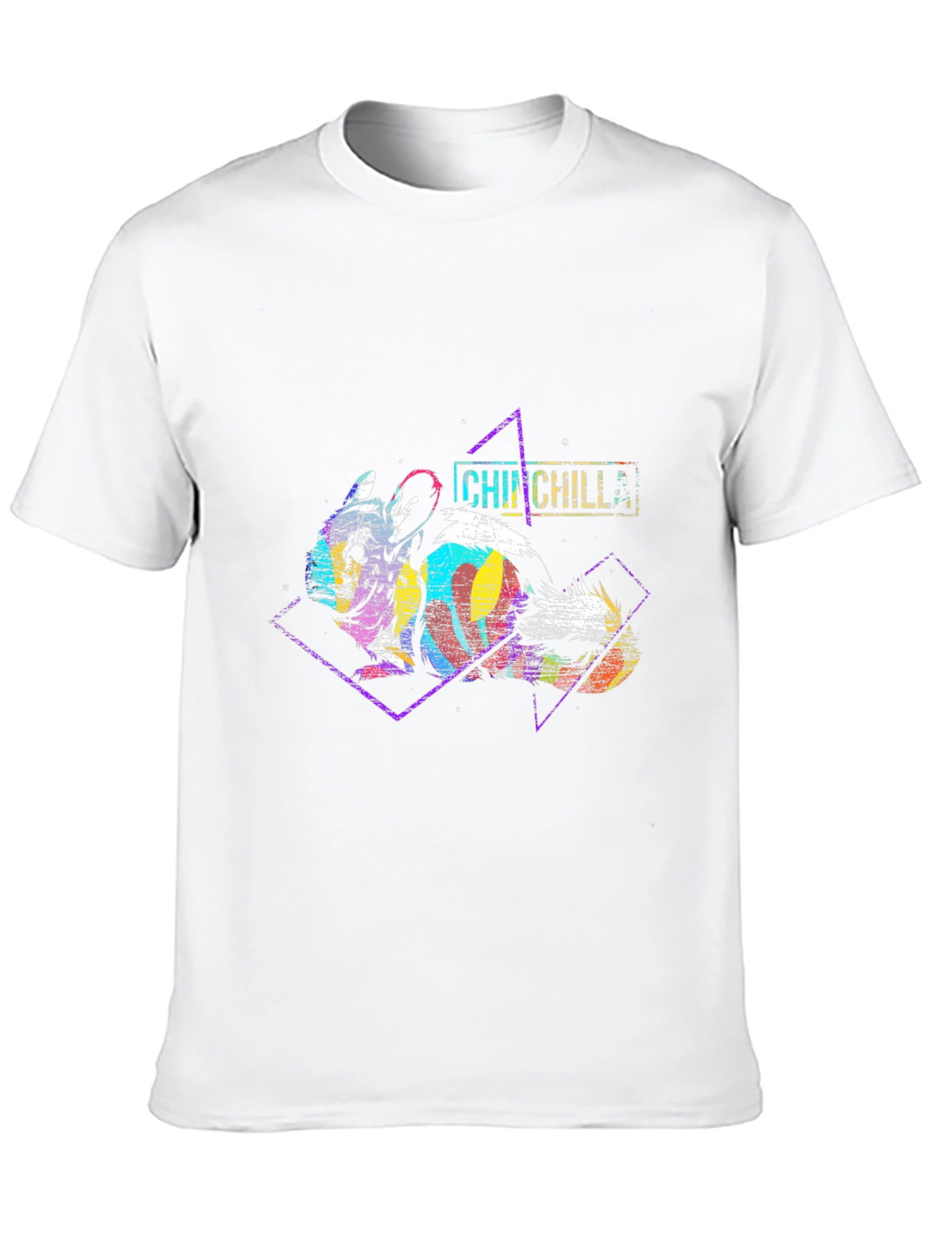Black Retro Chinchilla Graphic Tee - Unique Design! view 10