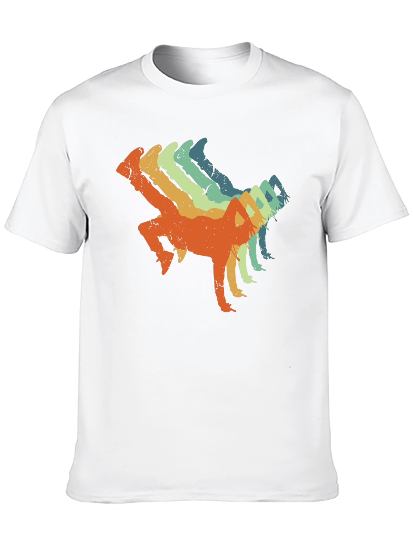 Black Retro Breakdance Graphic Tee - Black Cotton Blend view 10