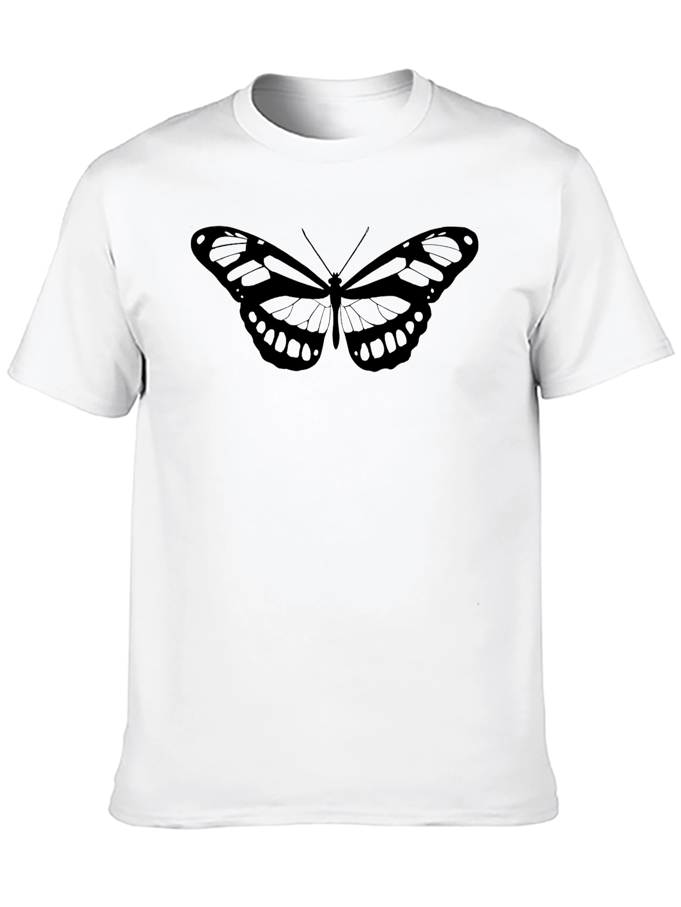 Black Butterfly Graphic Black T-Shirt view 10