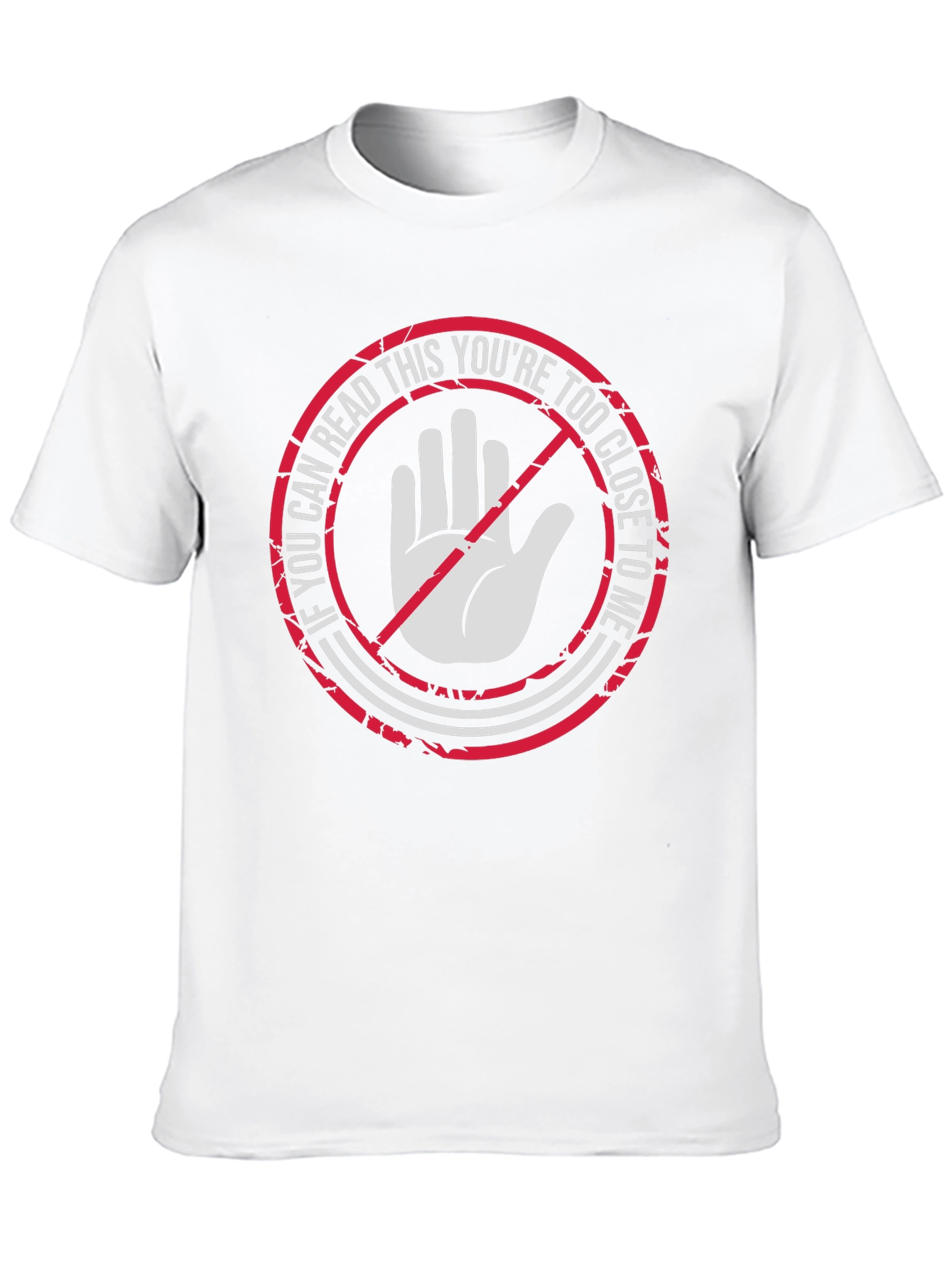 Black Funny Social Distance Graphic Tee - Too Close! view 10