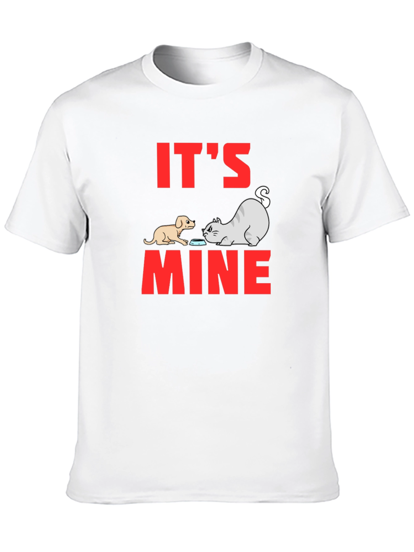 Black It's Mine Funny Animal Graphic Tee view 10
