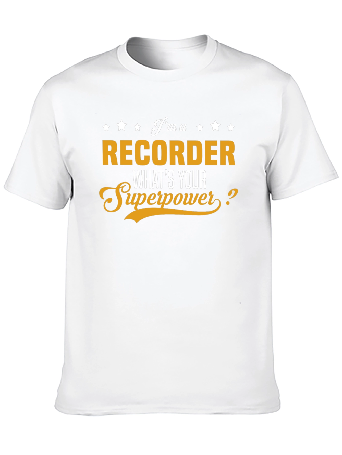 Black I'm a Recorder - What's Your Superpower T-Shirt view 10