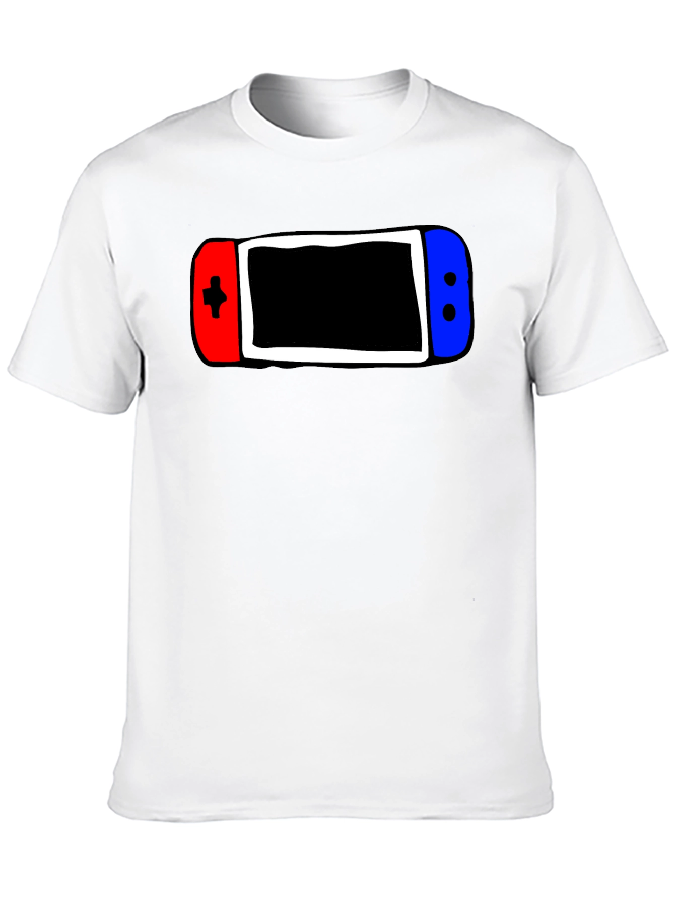 Black Gamer Style Tee - Console Controller Graphic T-Shirt view 10