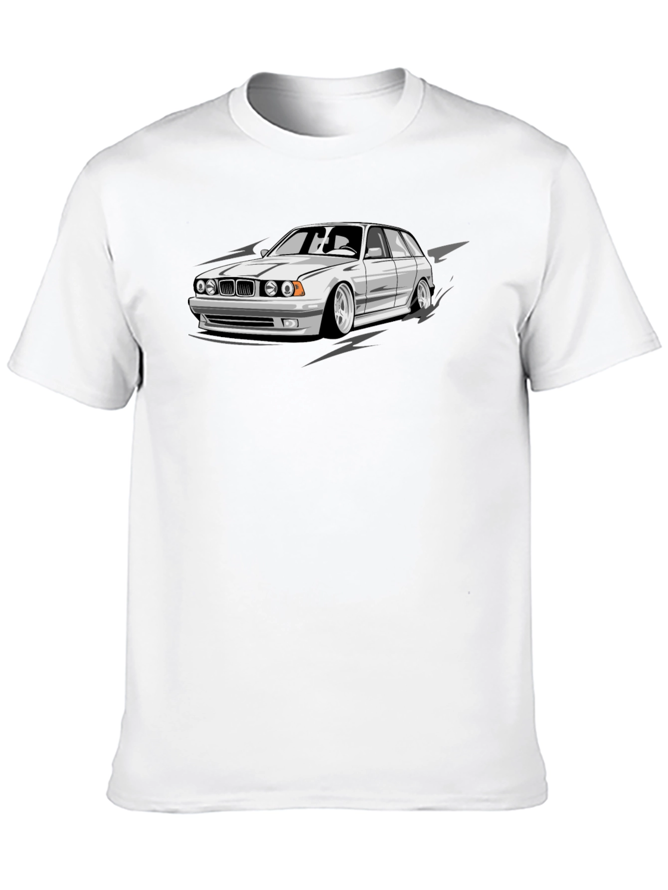 Black Cool Car Graphic Black T-Shirt view 10
