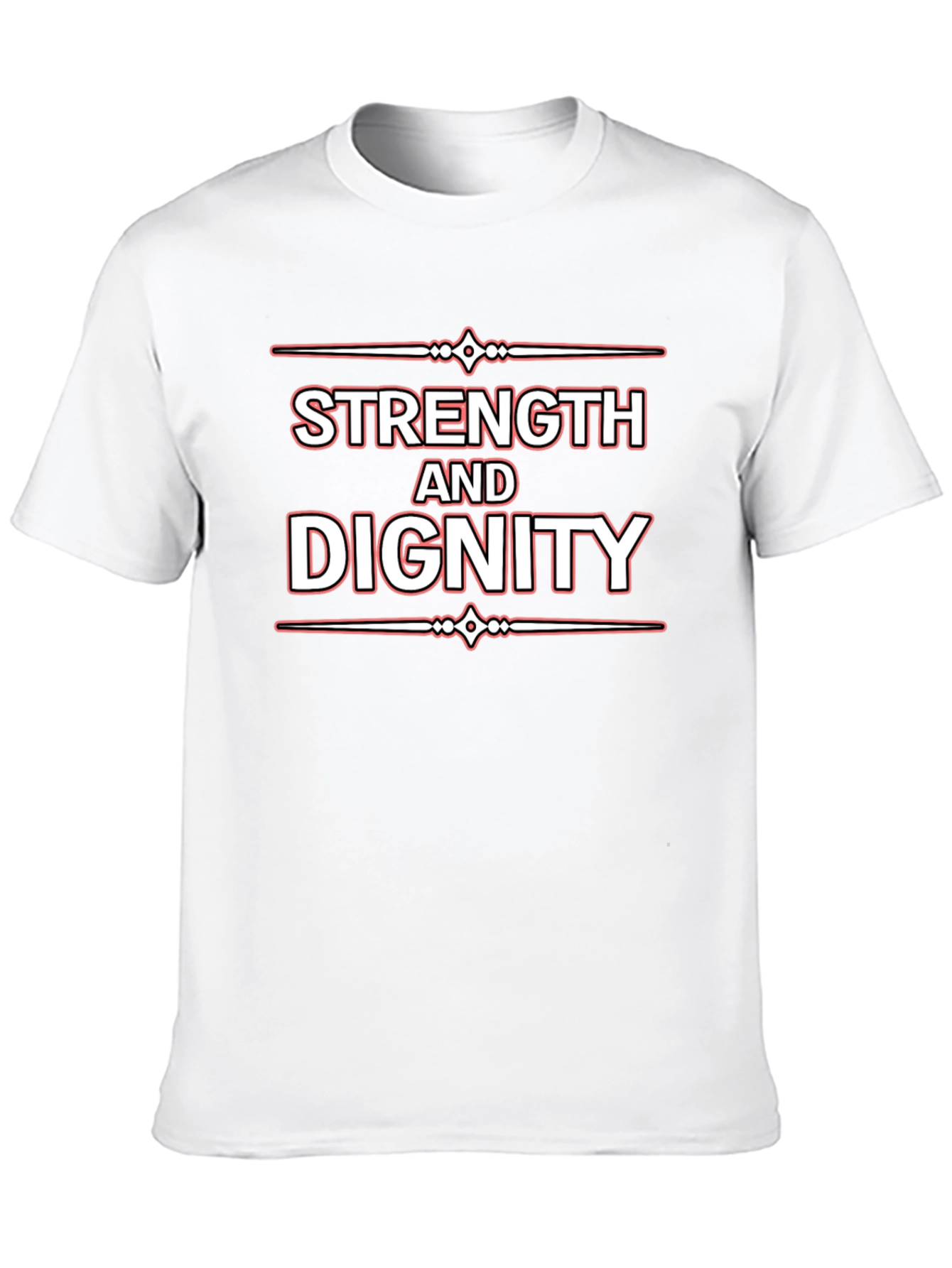 Black Strength and Dignity Black Graphic Tee view 10