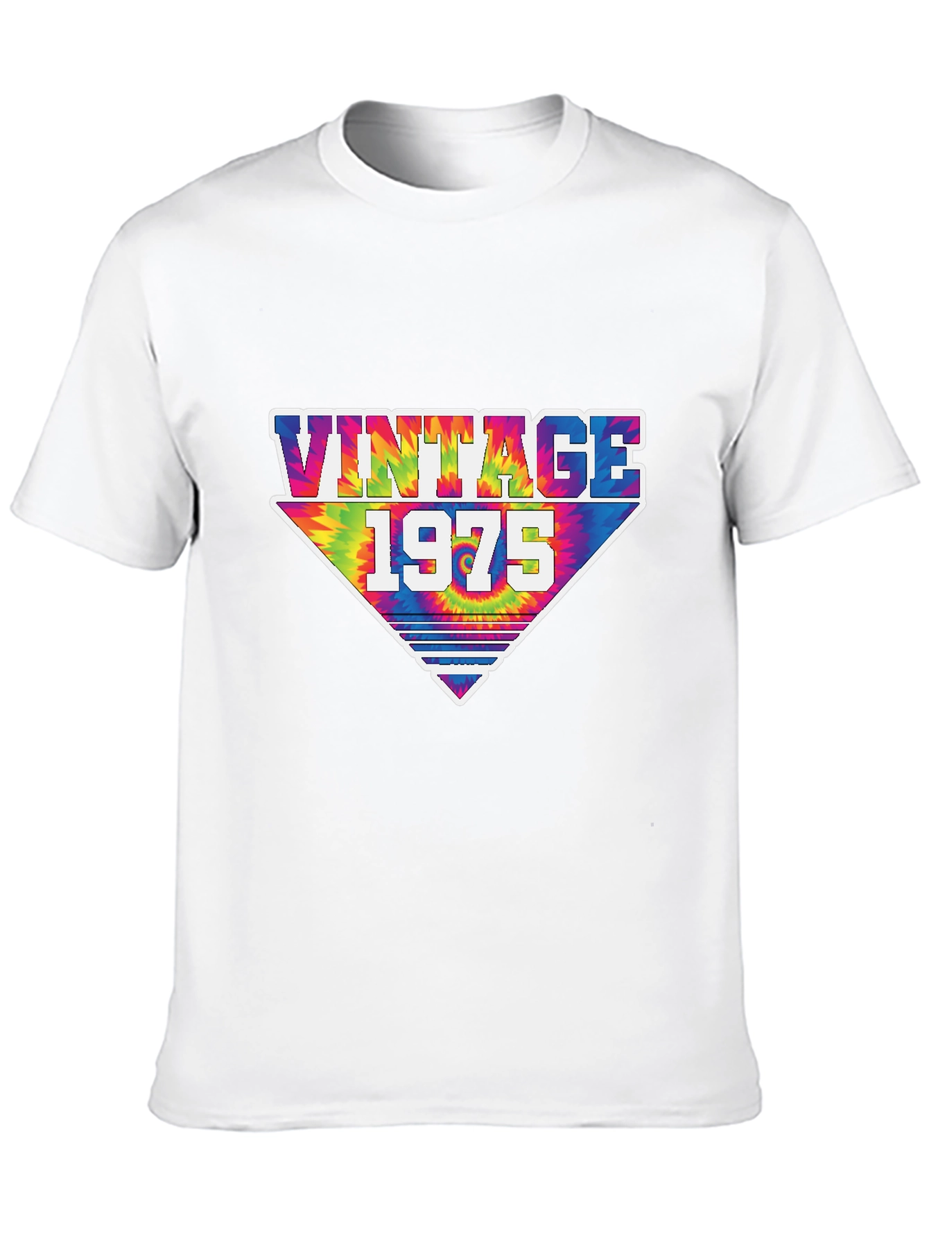 Black Vintage 1975 Tie Dye Graphic T-Shirt view 10