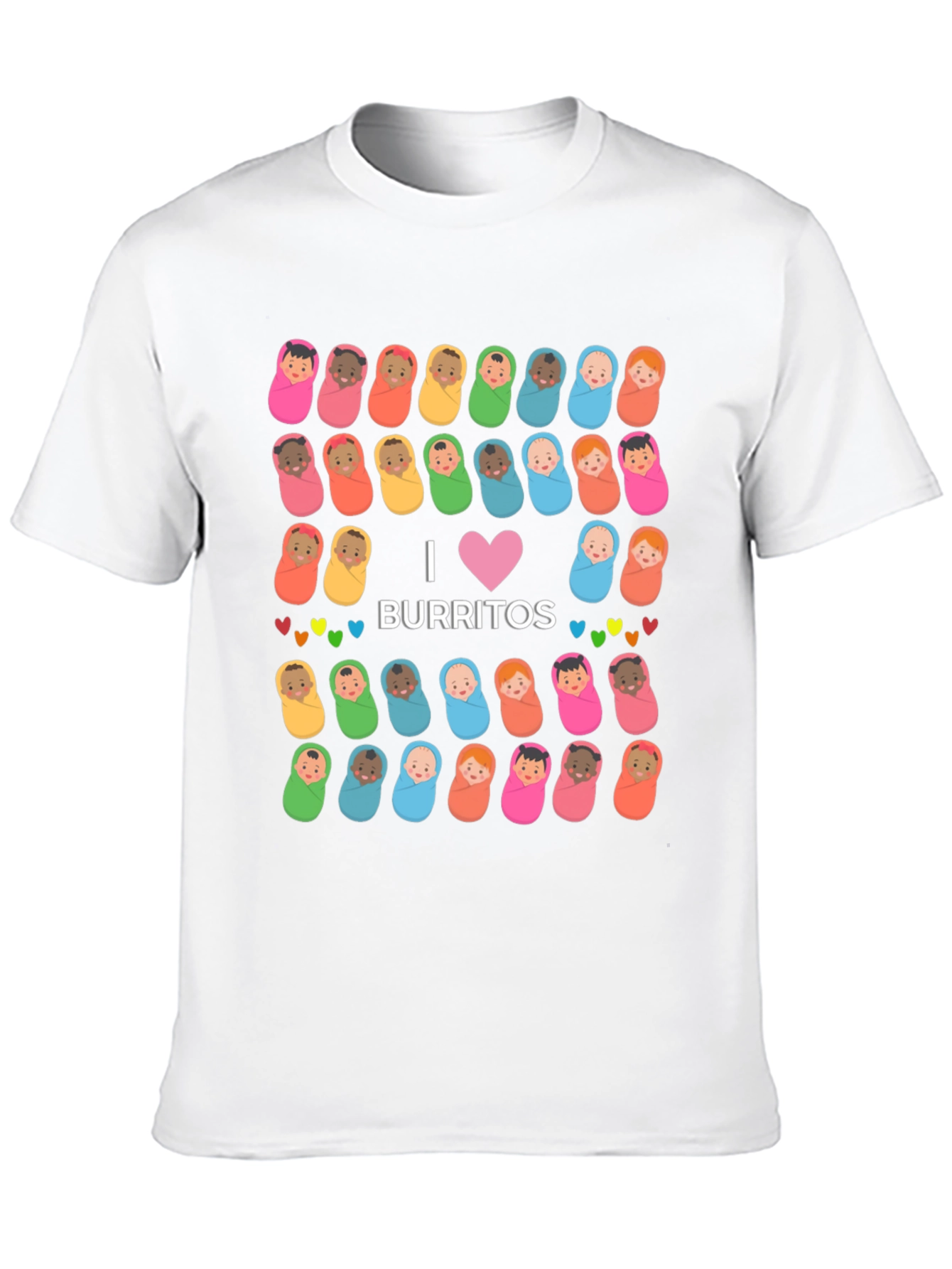 Black I Love Burritos Baby T-Shirt view 10