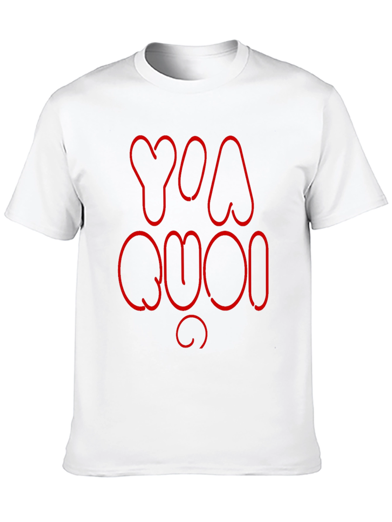 Black YA QUOI Graphic T-Shirt - Crew Neck Short Sleeve Top view 10