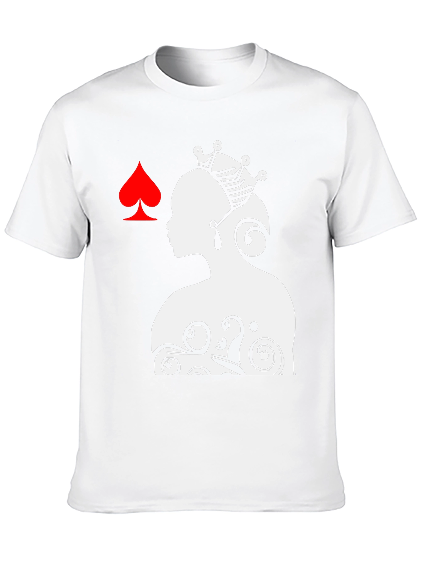 Queen of Spades Graphic Tee - Black - 10