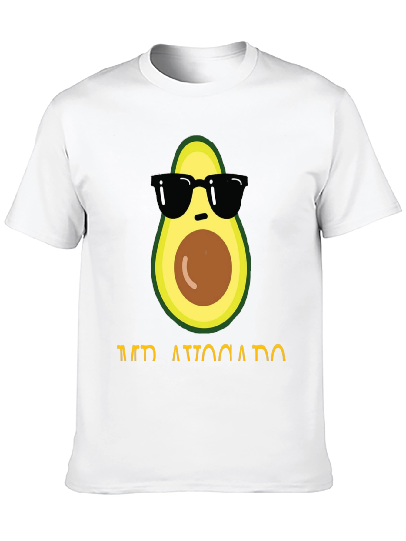 Black Cool Avocado Graphic T-Shirt view 10
