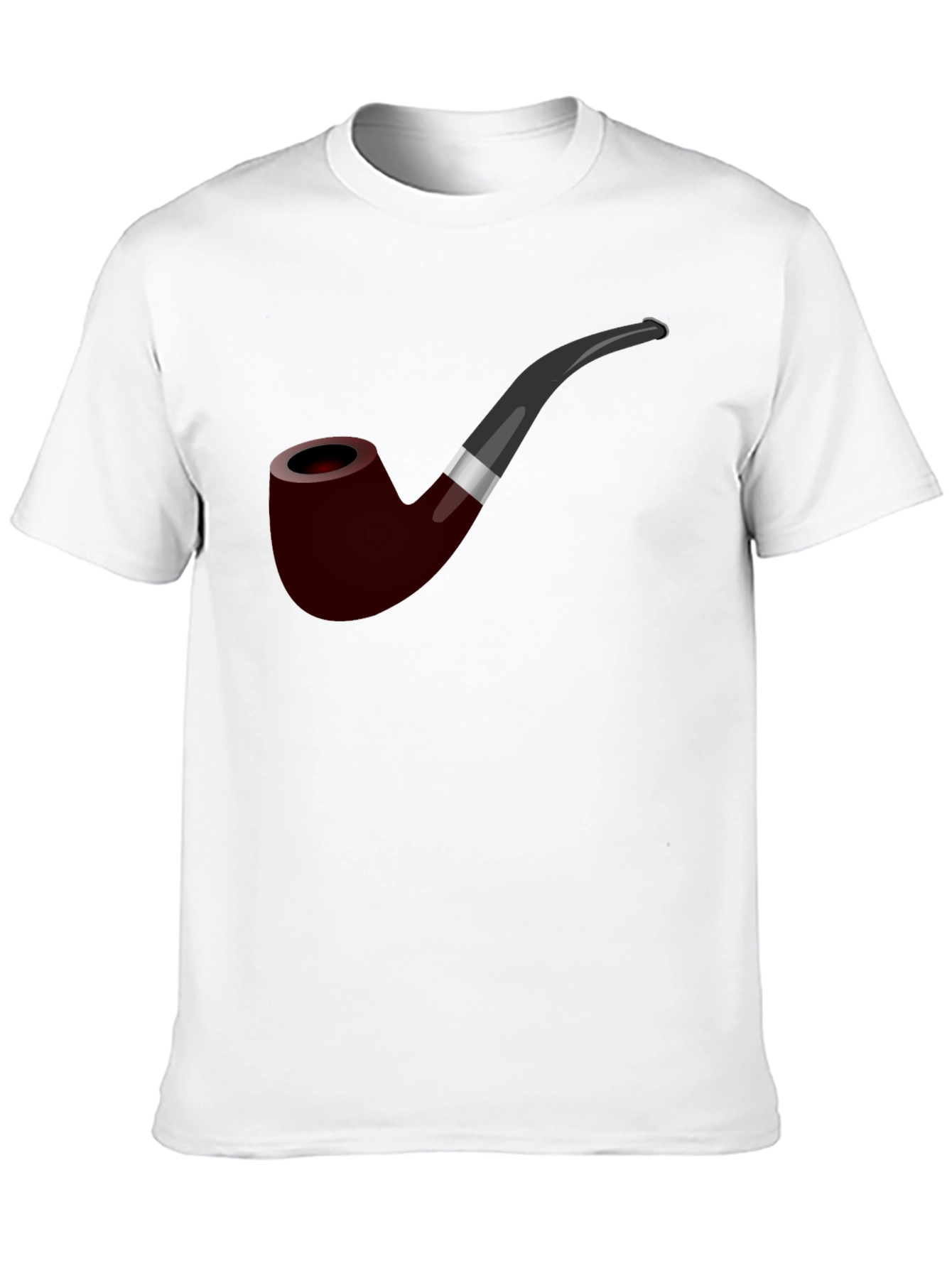 Black Smoking Pipe Graphic T-Shirt - Classic Style view 10