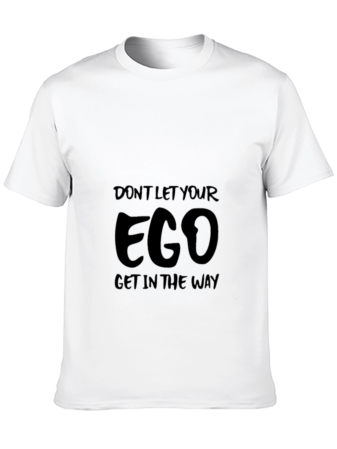 Black Ego Graphic T-Shirt - Black Casual Tee for Men view 10