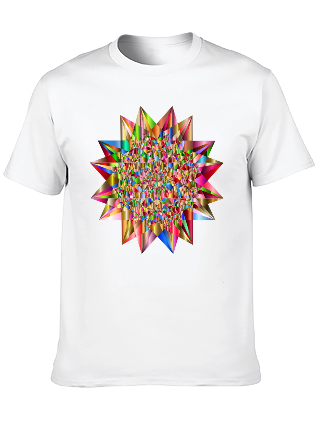 Black Geometric Starburst Tee view 10