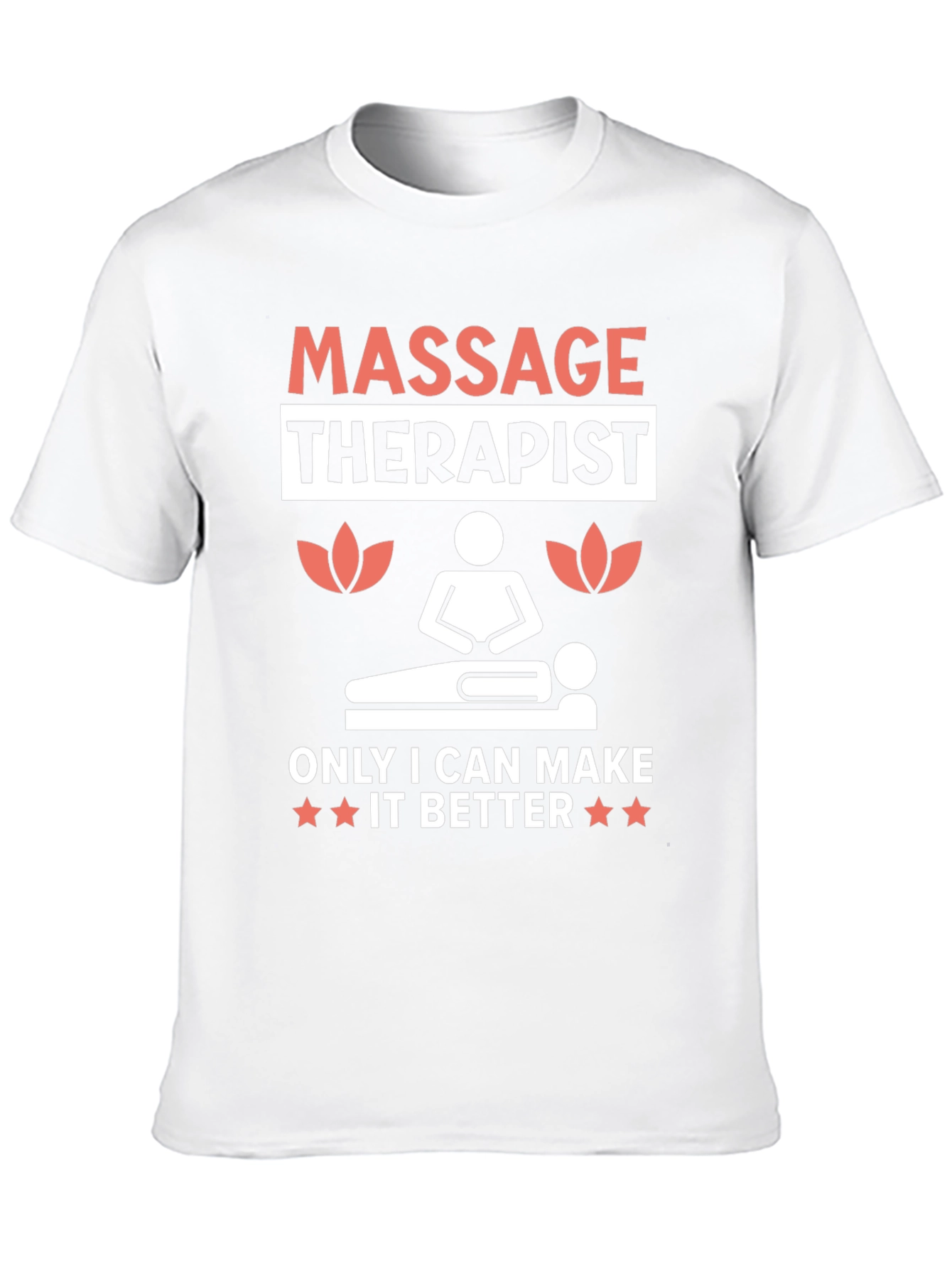 Black Massage Therapist Graphic T-Shirt view 10