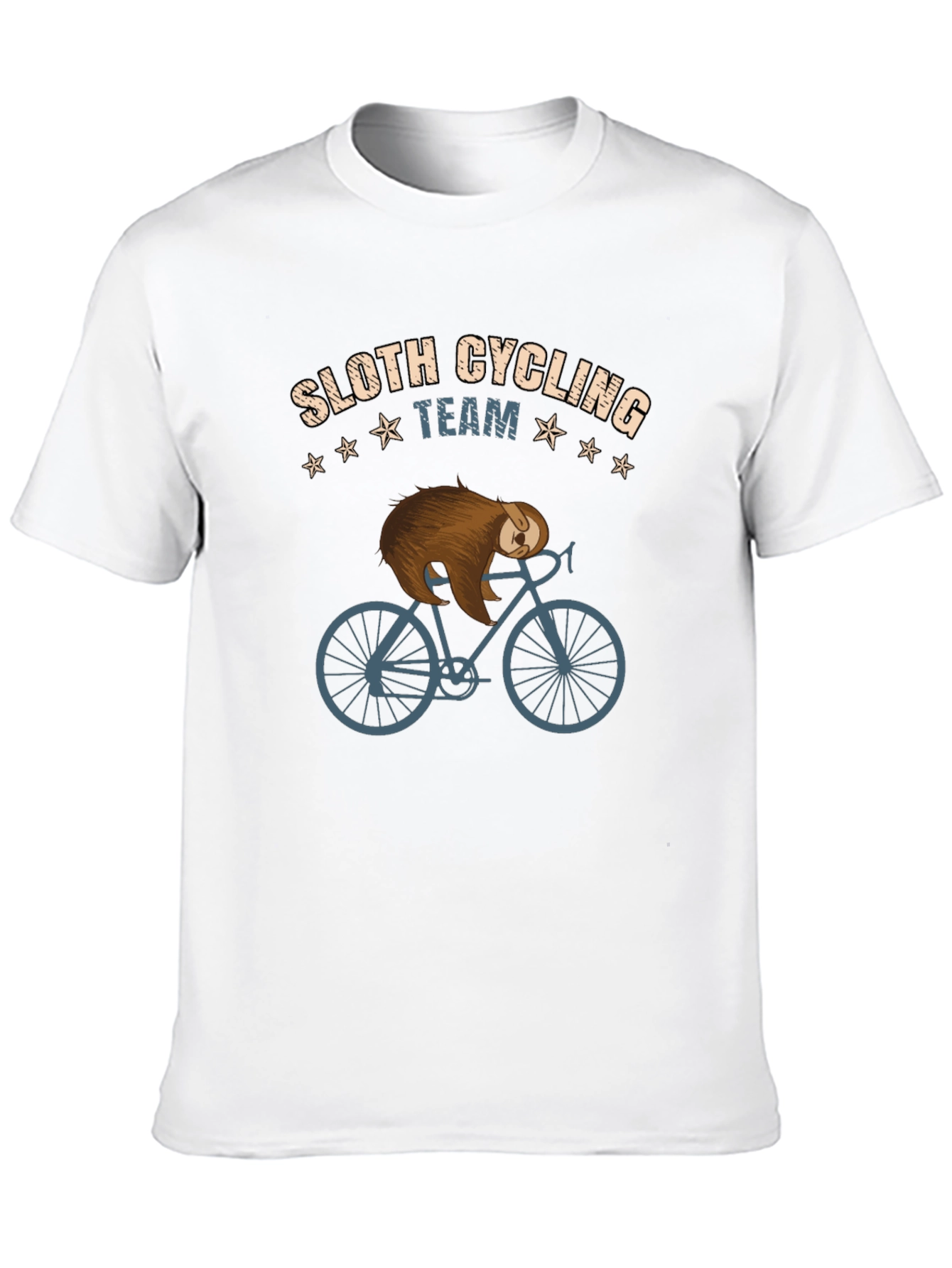 Black Sloth Cycling Team Graphic T-Shirt view 10