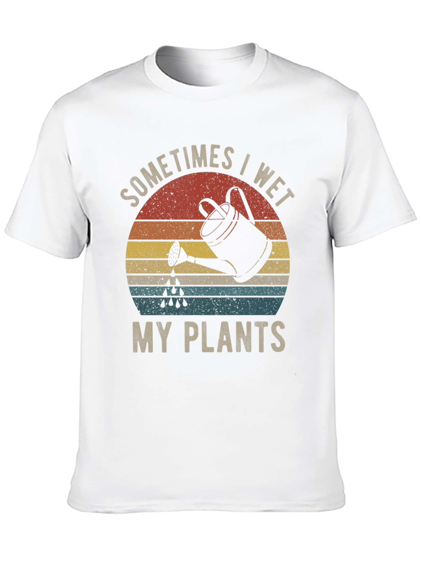 Black Sometimes I Wet My Plants Graphic Tee view 10