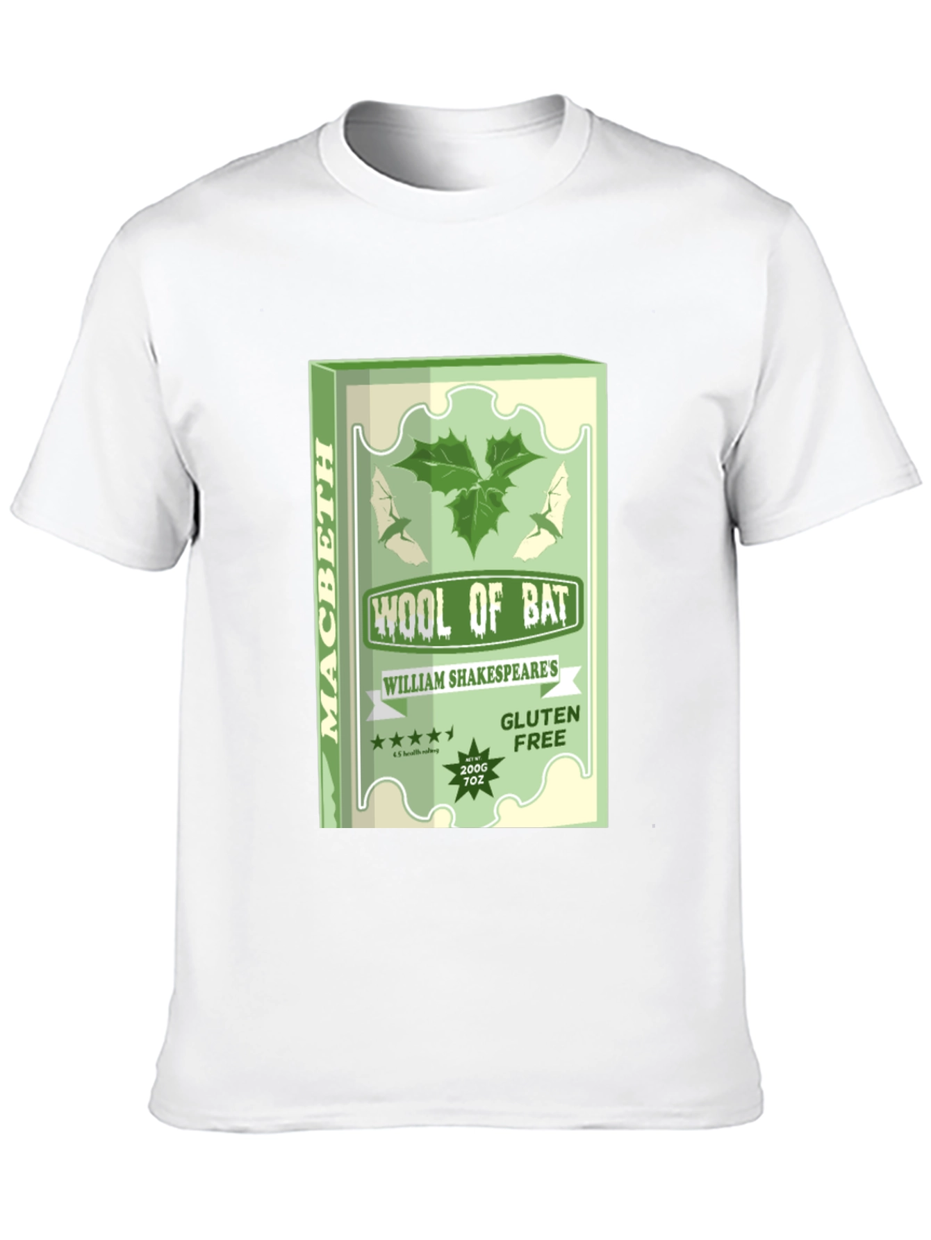 Black Macbeth Wool of Bat Graphic T-Shirt view 10