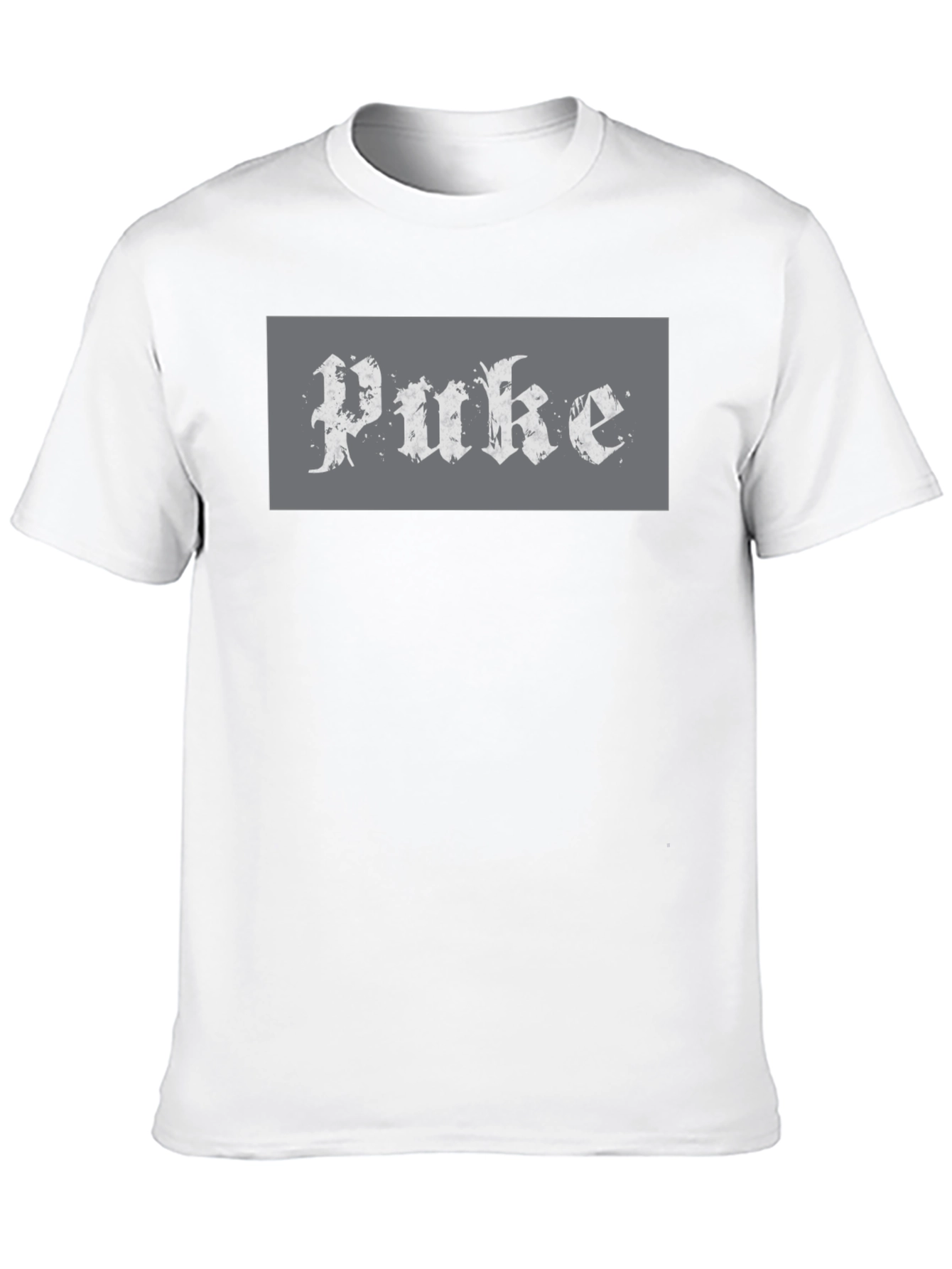 Black Puke Graphic Tee - Black Cotton Blend view 10