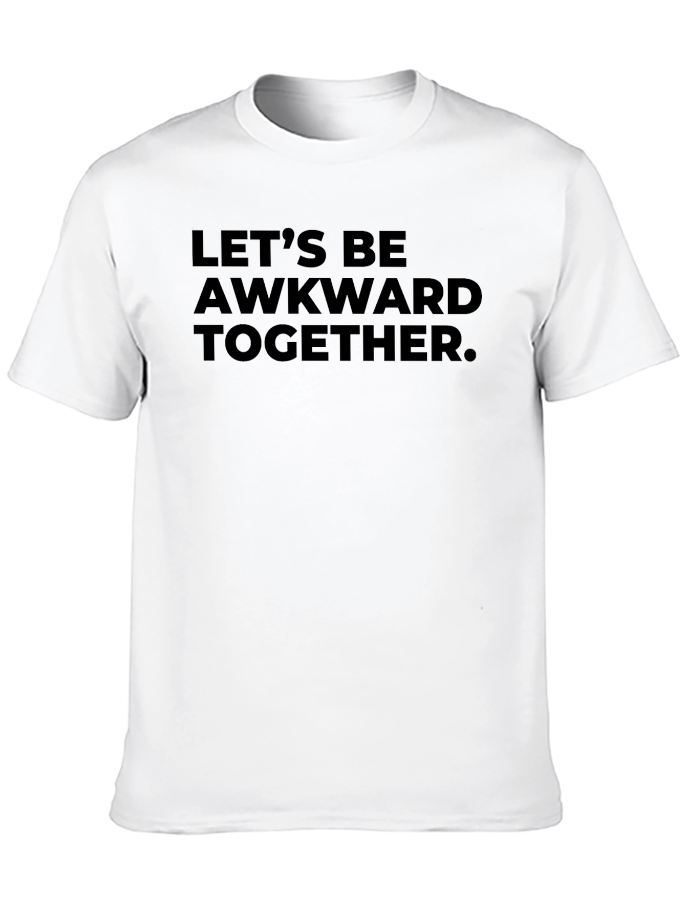 Black Awkward Together Graphic Tee - Soft Cotton Comfort view 10