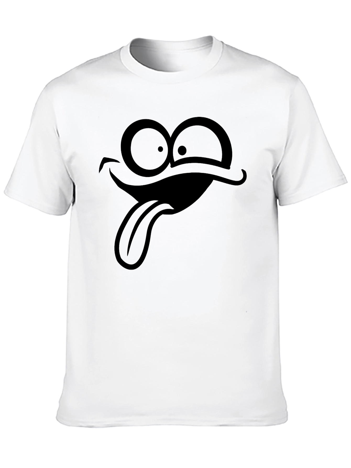 Black Funny Face Black T-Shirt view 10