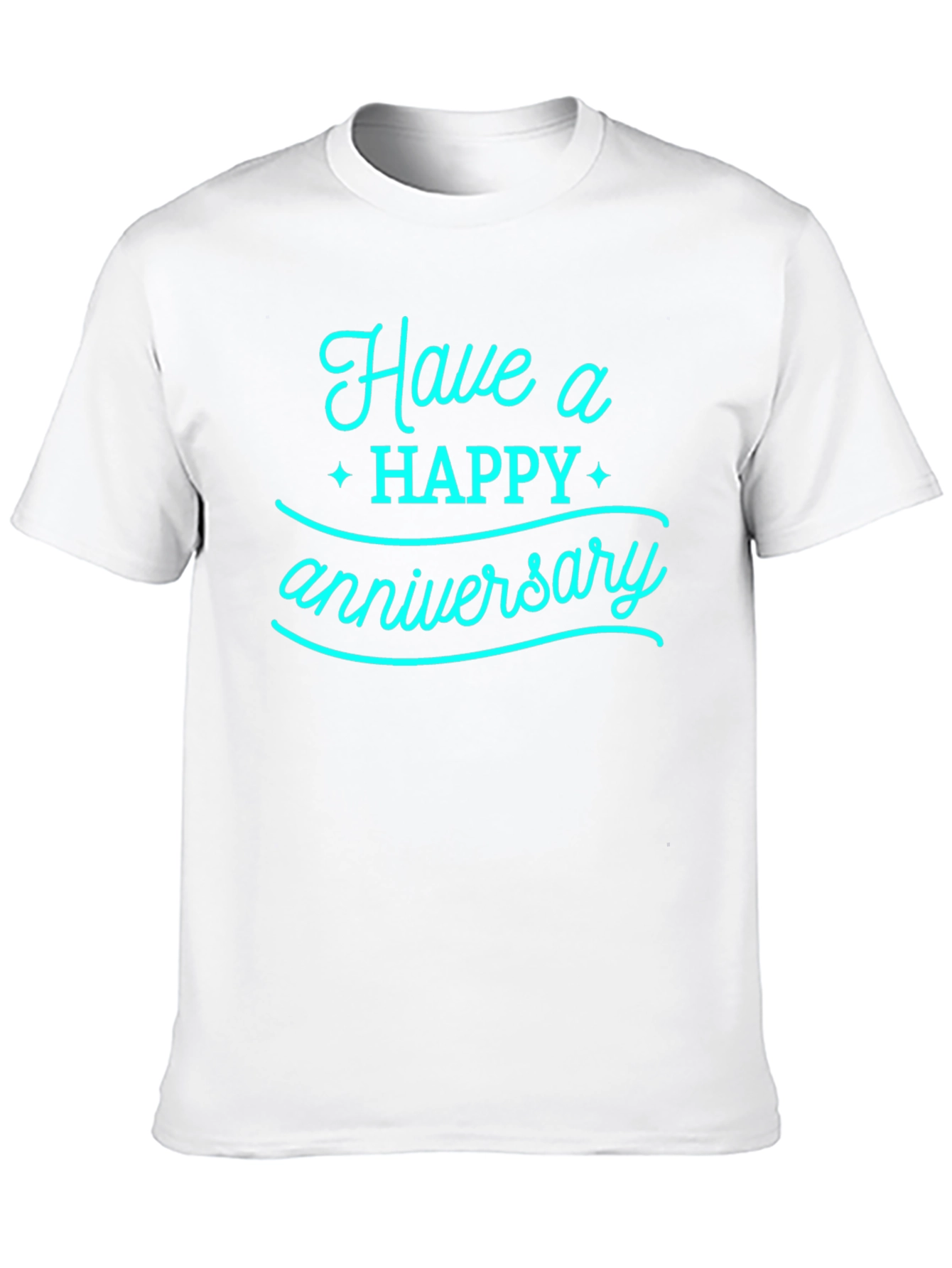 Black Happy Anniversary Graphic Tee - Black view 10