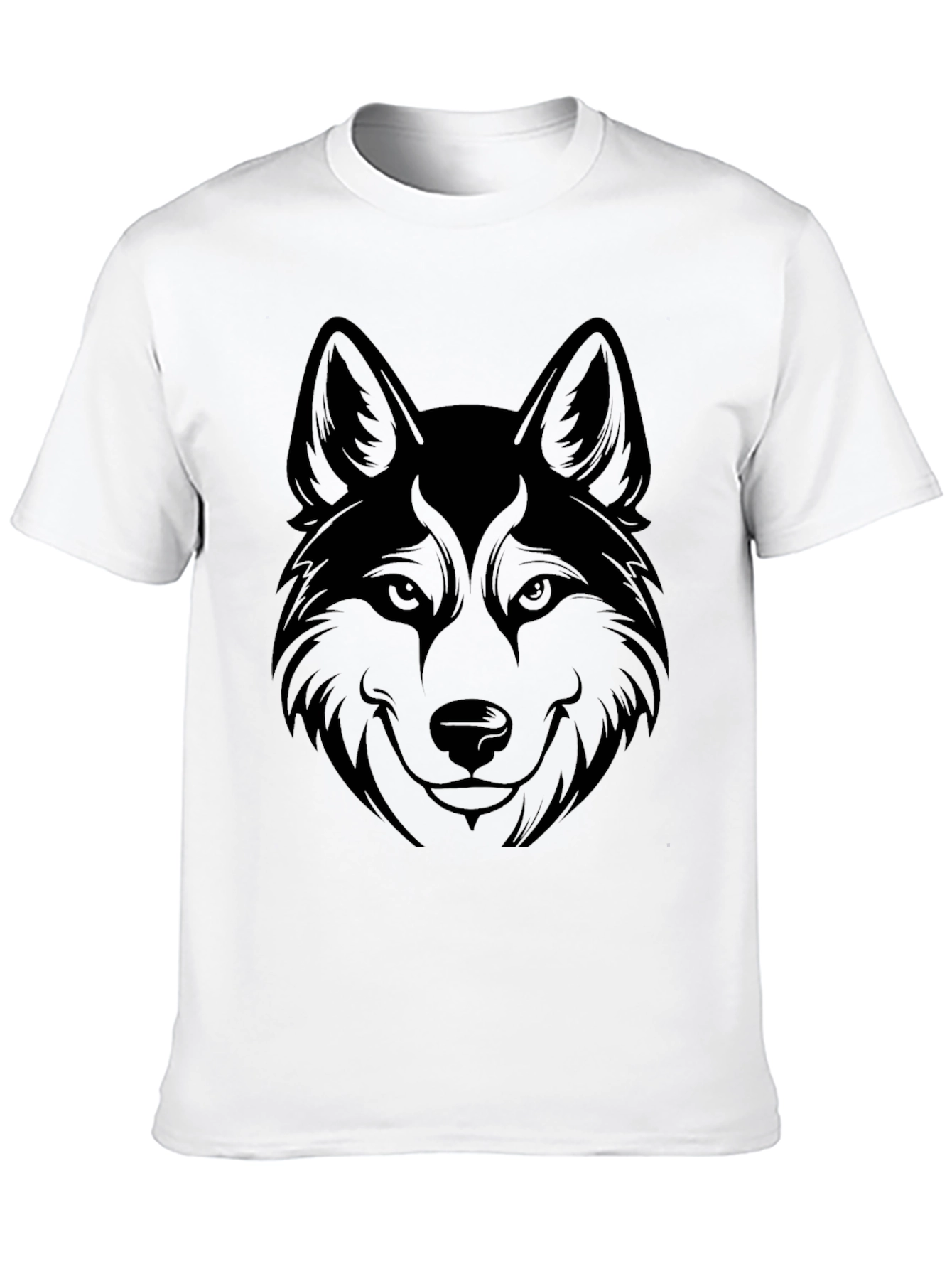 Black Black Wolf Graphic Tee - Men's Casual T-Shirt view 10