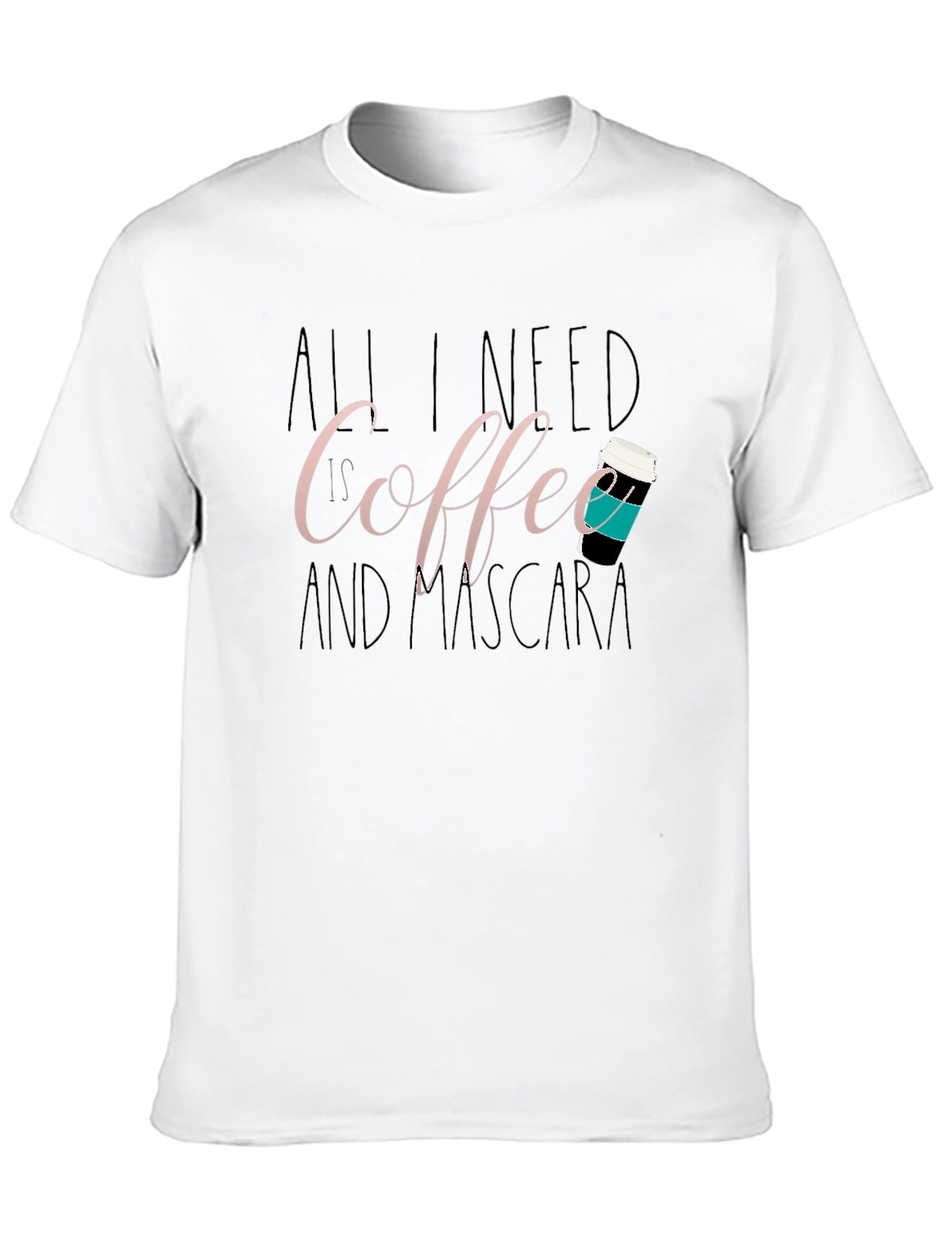 Black Coffee and Mascara Graphic T-Shirt - Unisex view 10