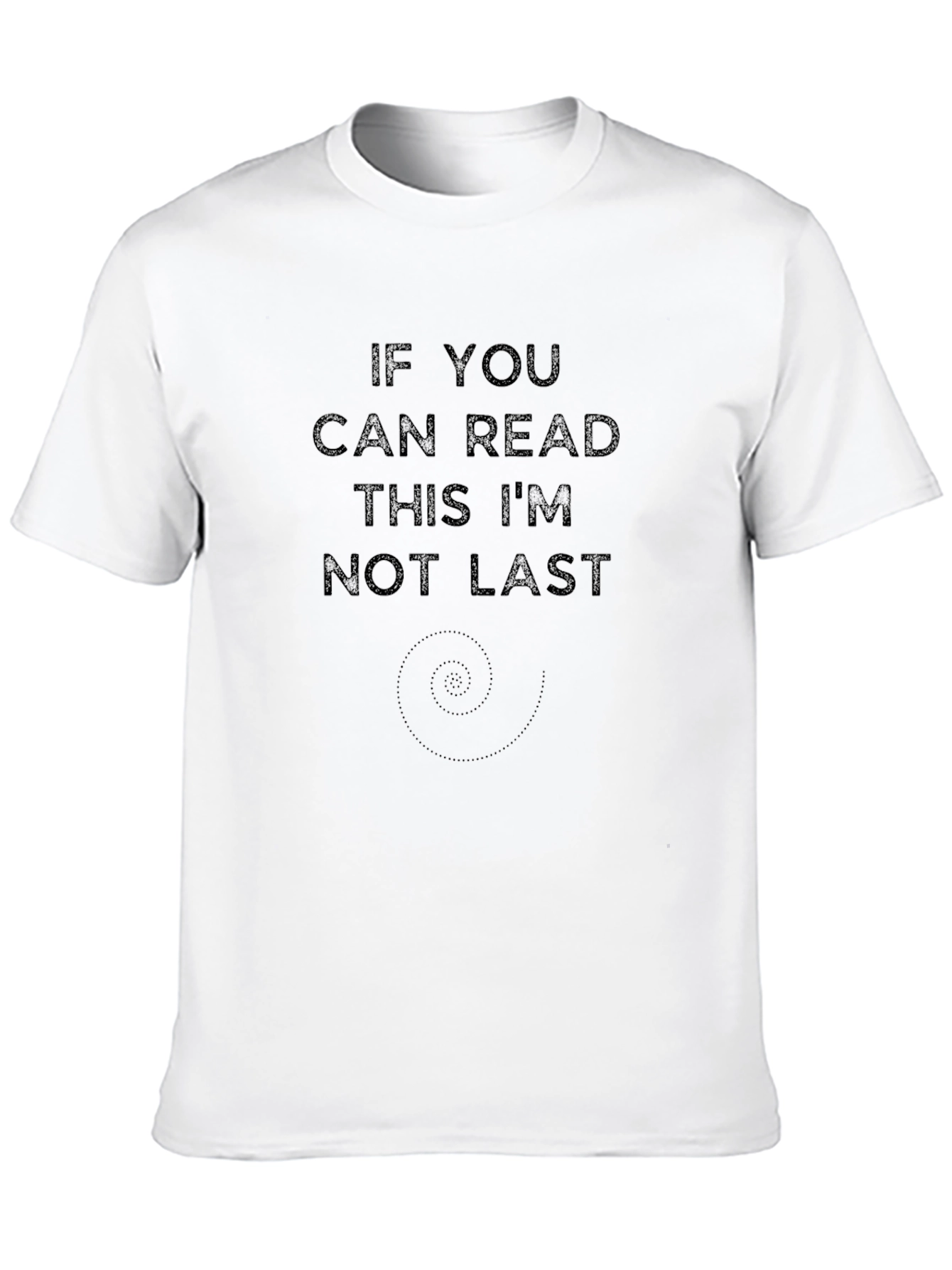 Black Funny 'If You Can Read This' Black Graphic Tee view 10