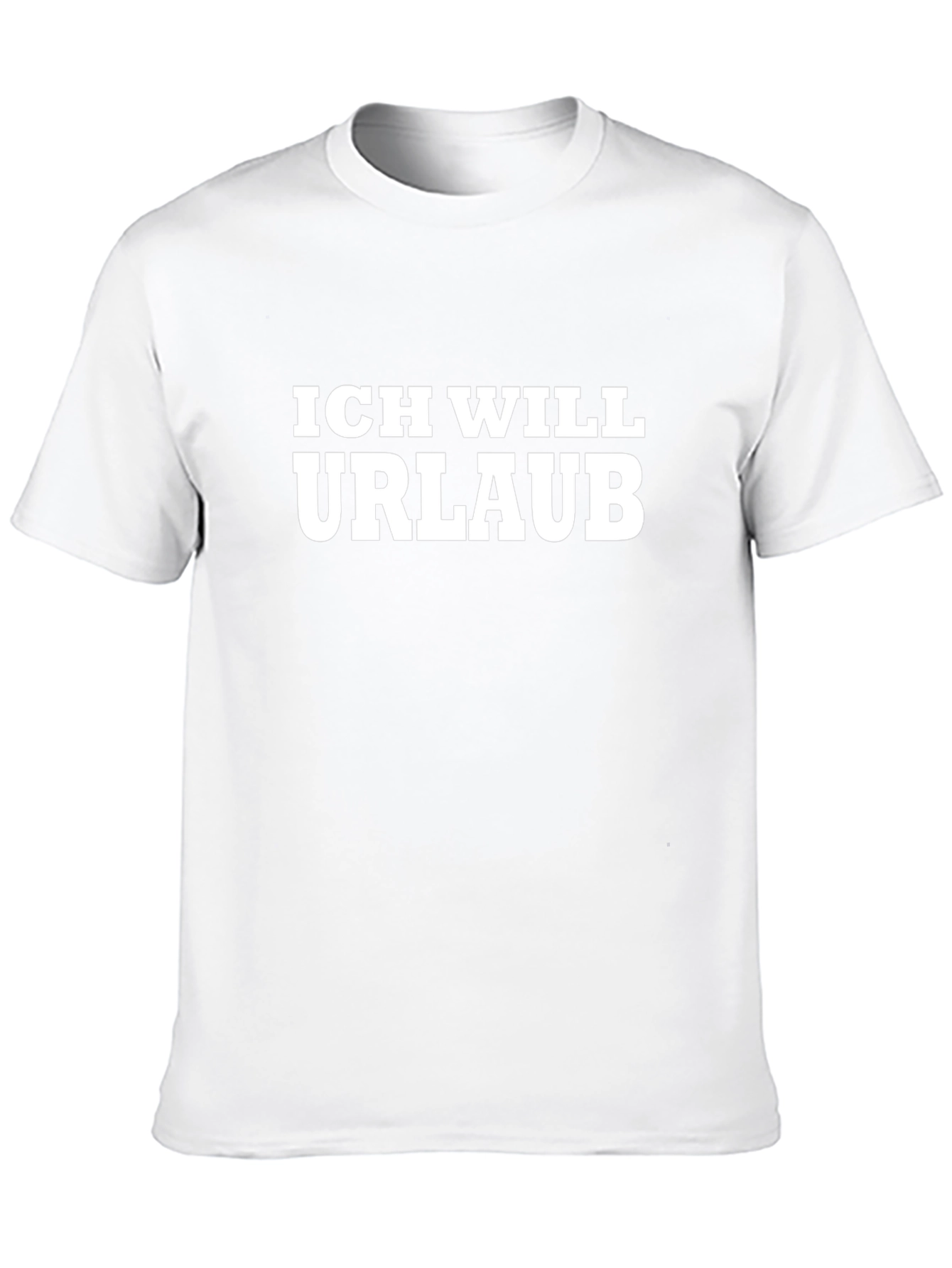 Black Ich Will Urlaub T-Shirt - Black Graphic Tee view 10