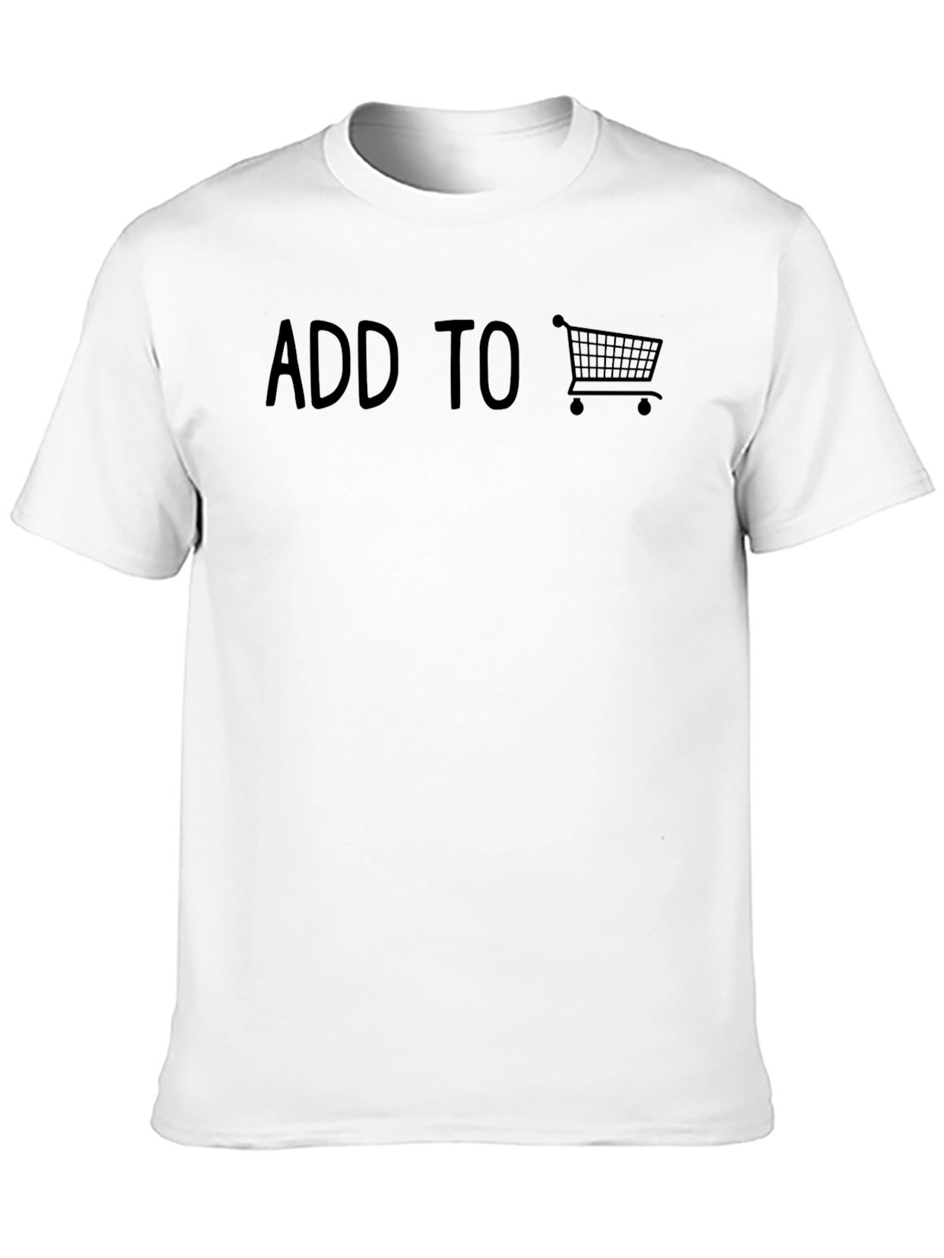 Add To Cart Black Graphic Tee - 10