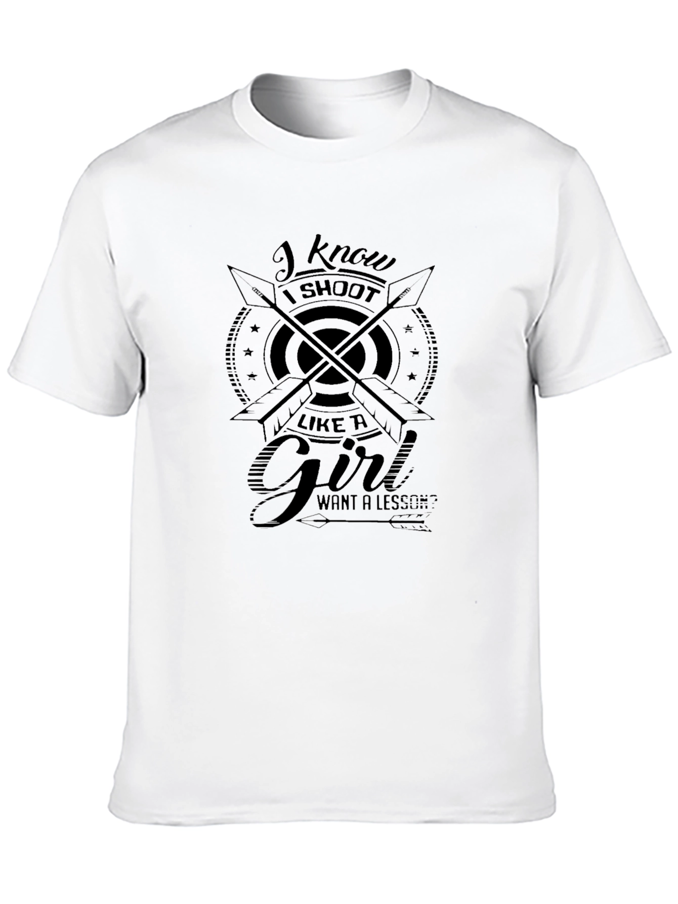 Black Archery T-Shirt - I Shoot Like A Girl view 10