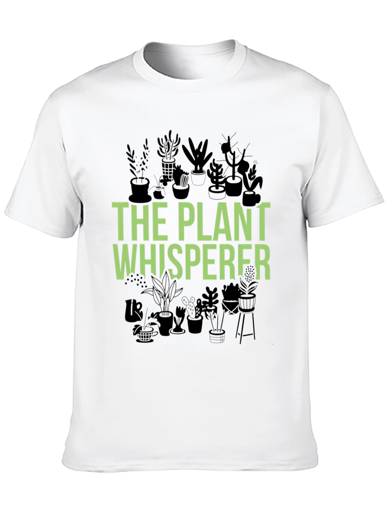 Black The Plant Whisperer Graphic T-Shirt view 10