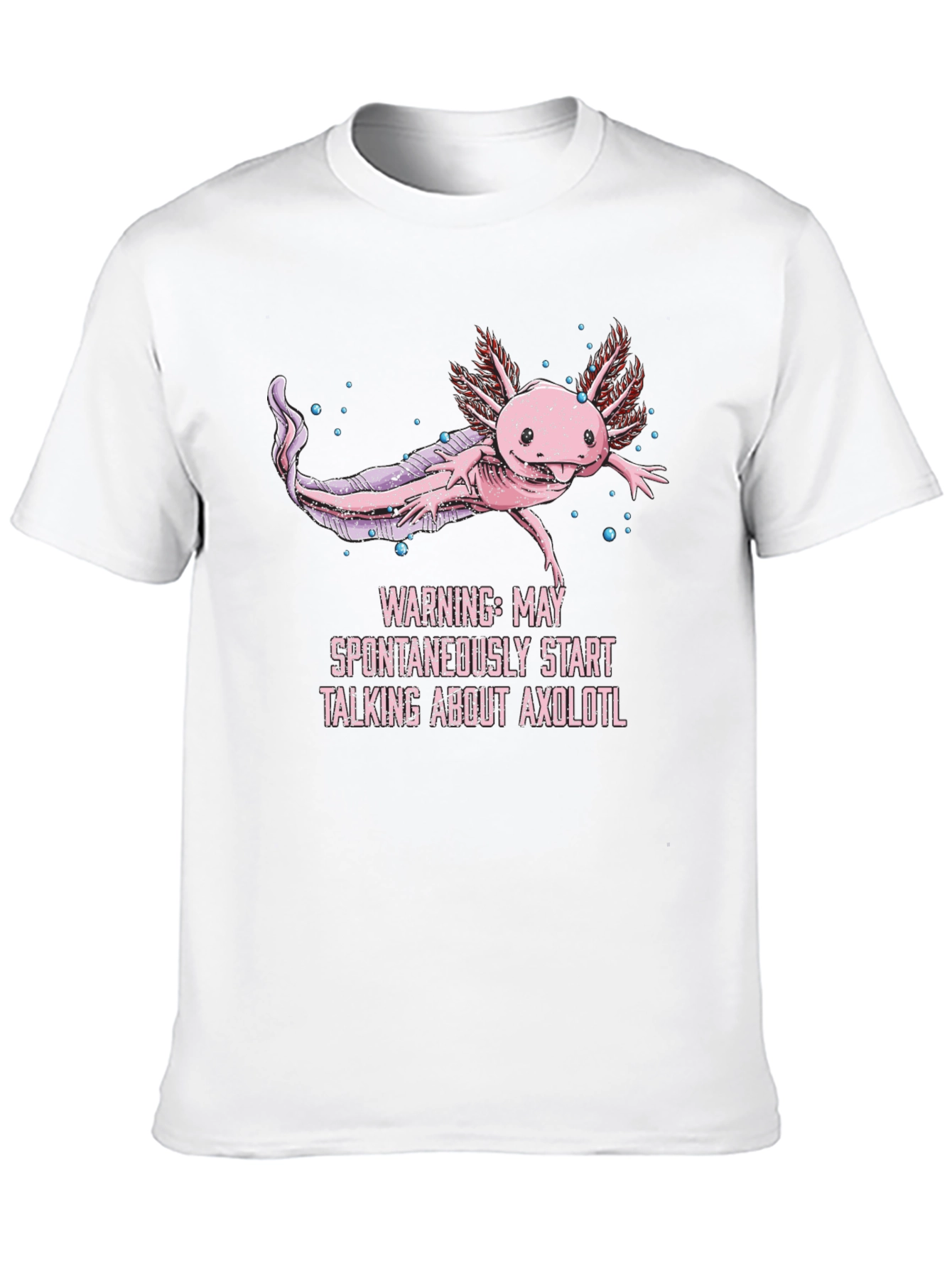 Black Axolotl T-Shirt - Funny Aquatic Pet Lover Tee view 10
