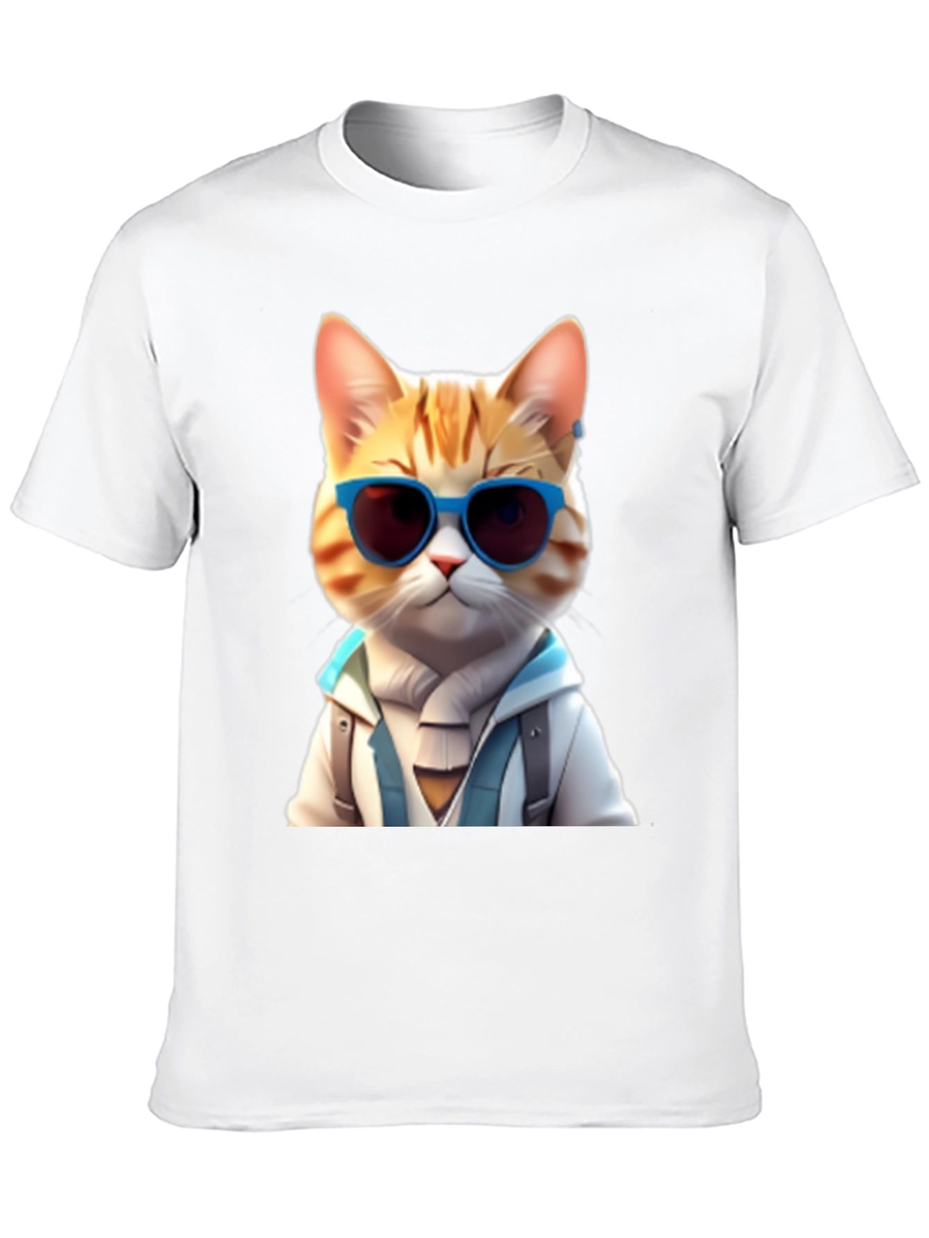 Black Cool Cat Graphic T-Shirt view 10