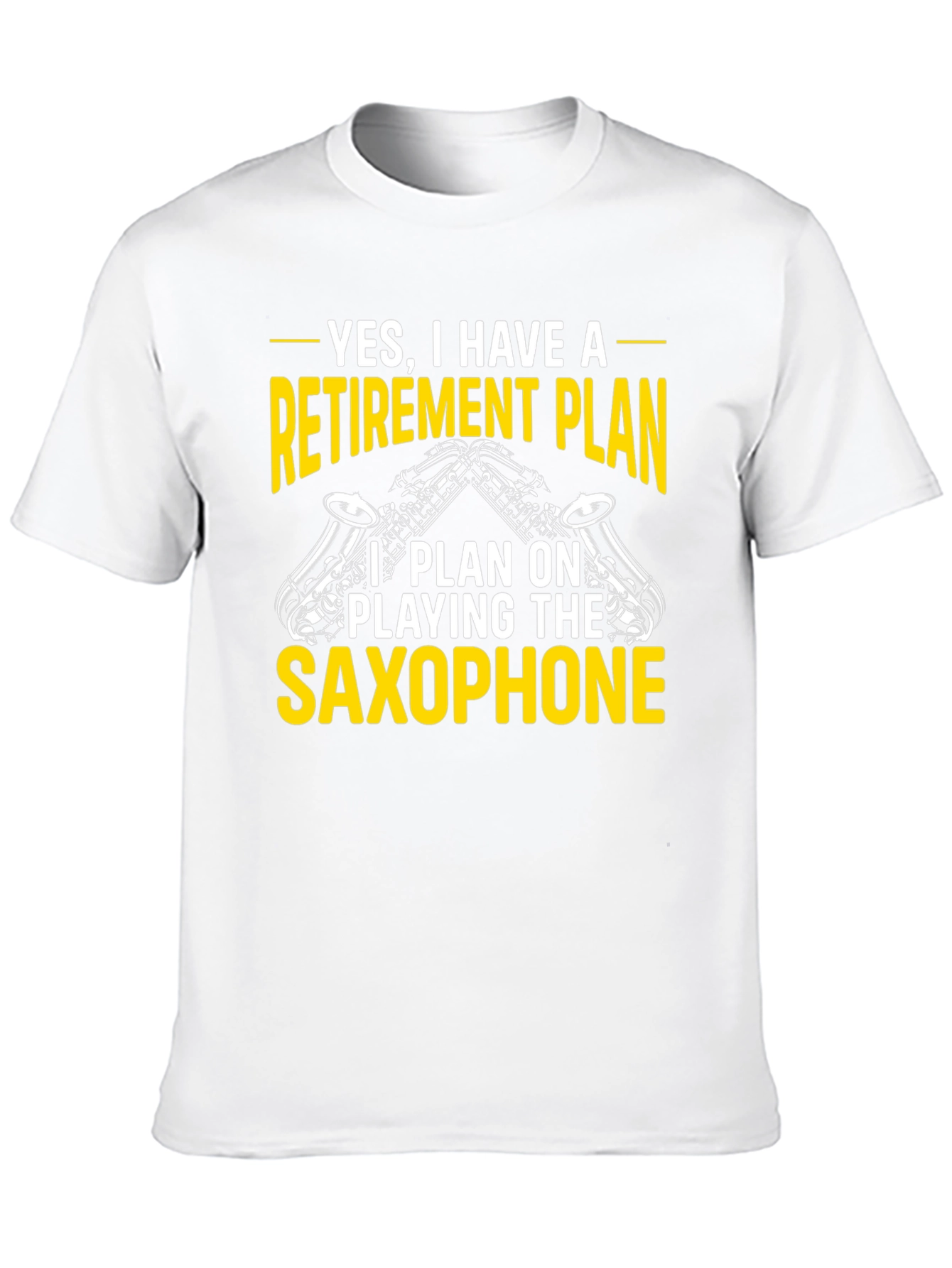 Black Retirement Plan Saxophone T-Shirt view 10