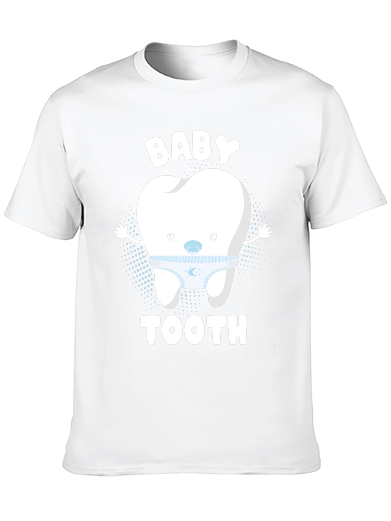Black Cute Baby Tooth Graphic T-Shirt view 10