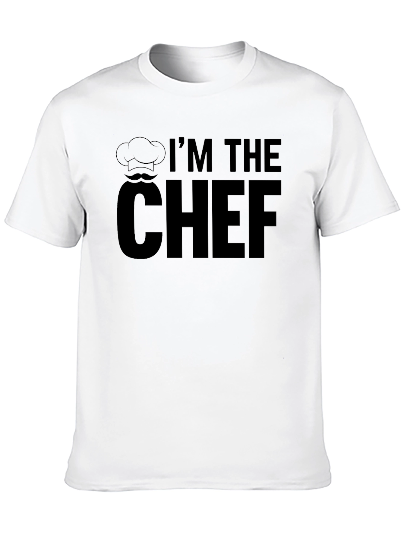 Black I'm the Chef T-Shirt, Funny Cook Tee view 10