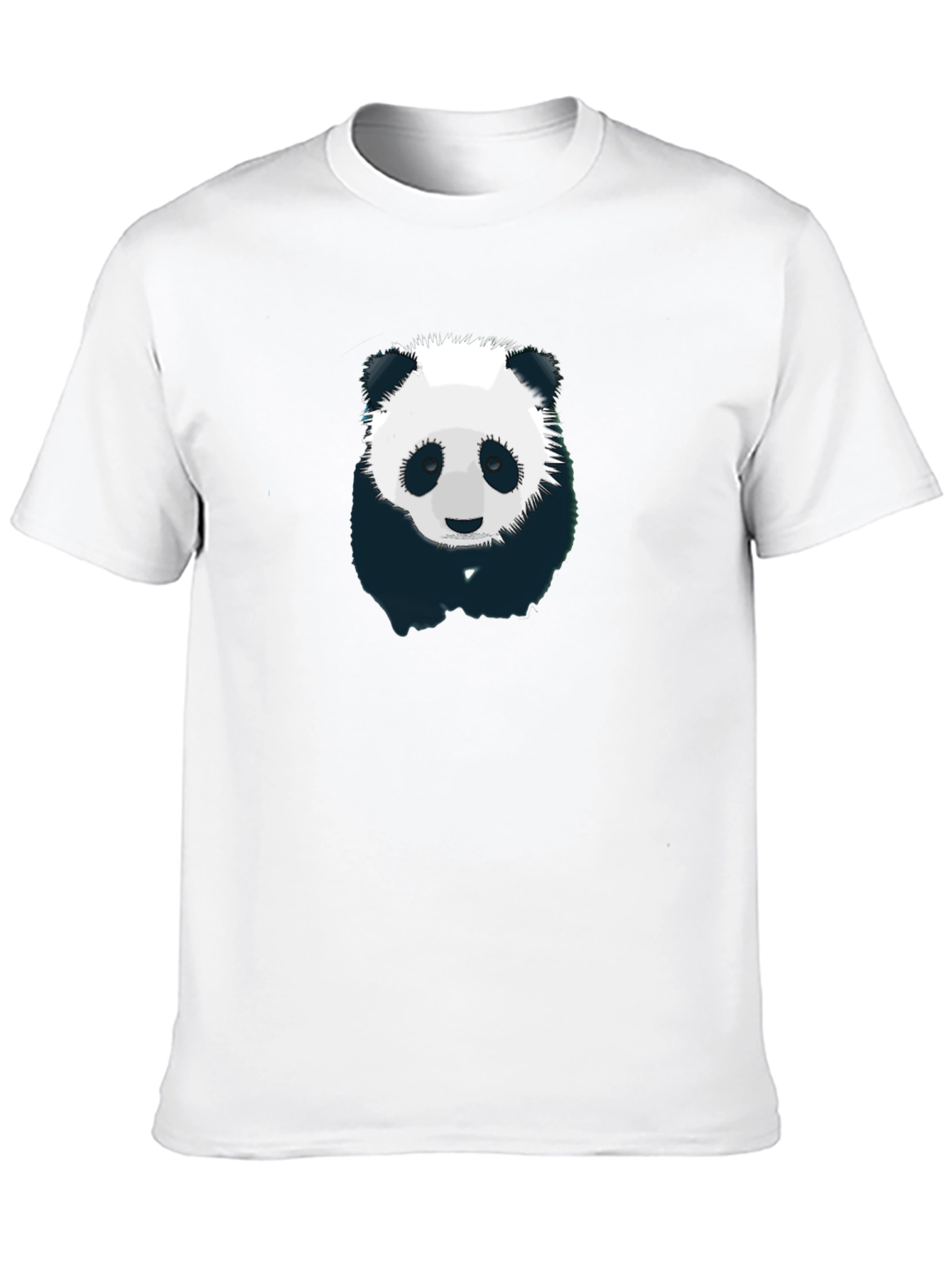 Black Panda Graphic T-Shirt - Men's Black Crew Neck view 10