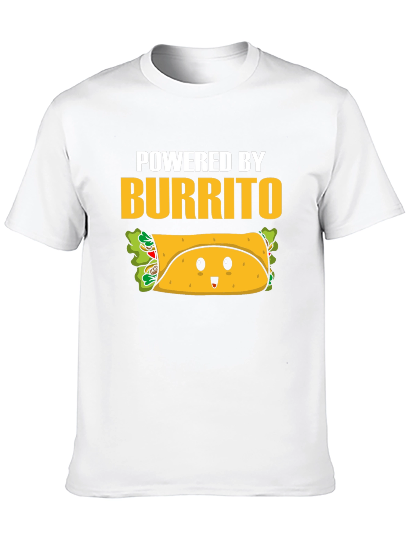 Black Powered by Burrito Graphic Tee view 10