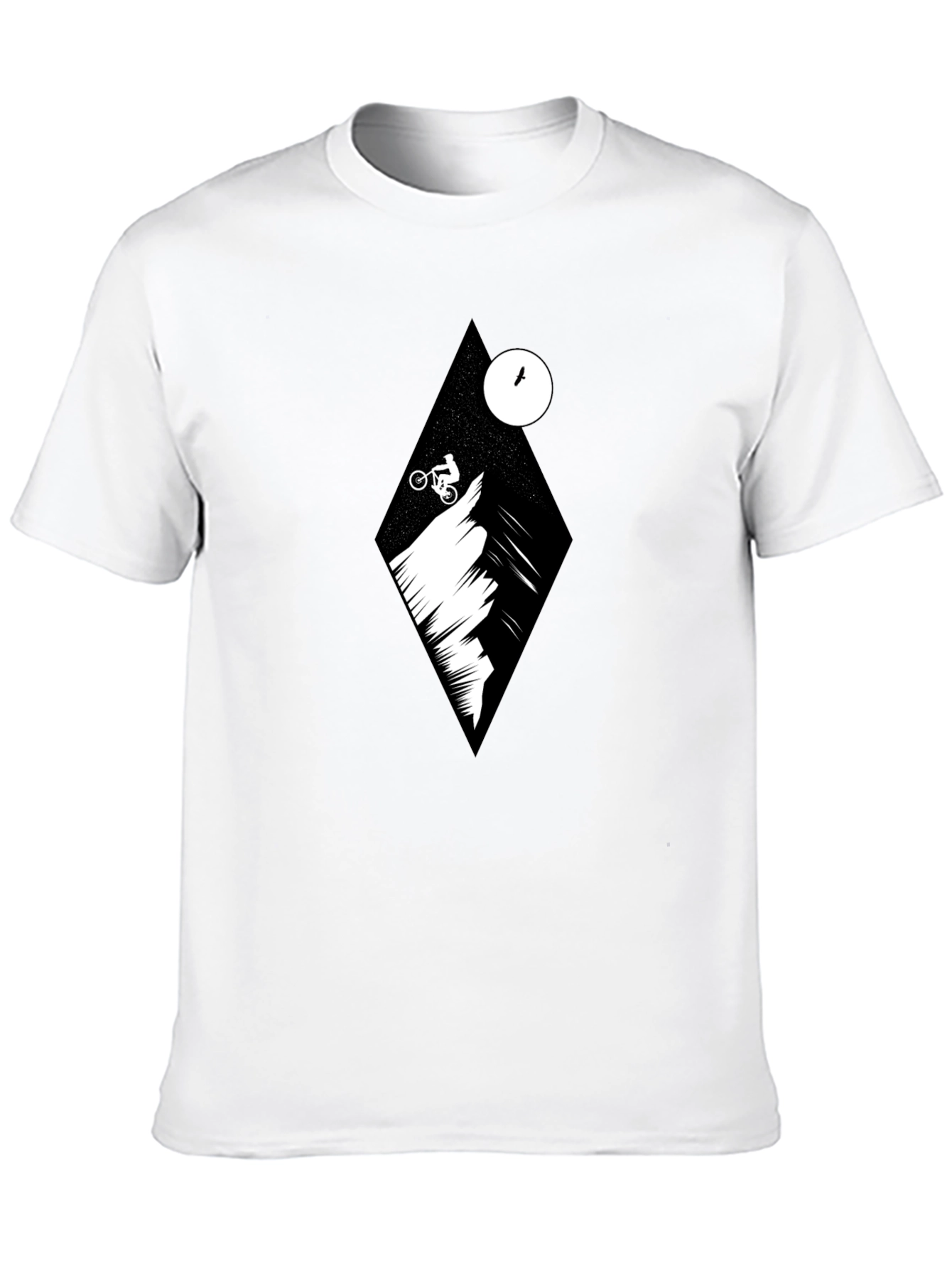 Black Mountain Biker Graphic Tee - Black view 10