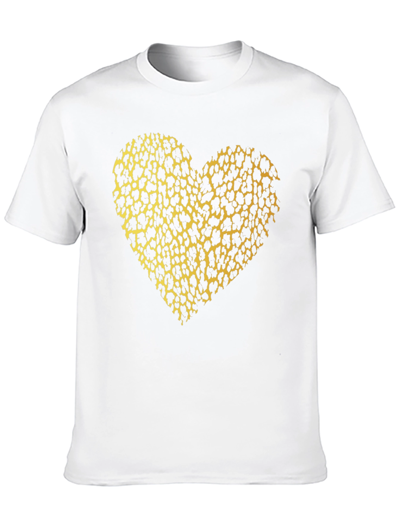 Black Leopard Print Heart T-Shirt - Bold & Stylish view 10